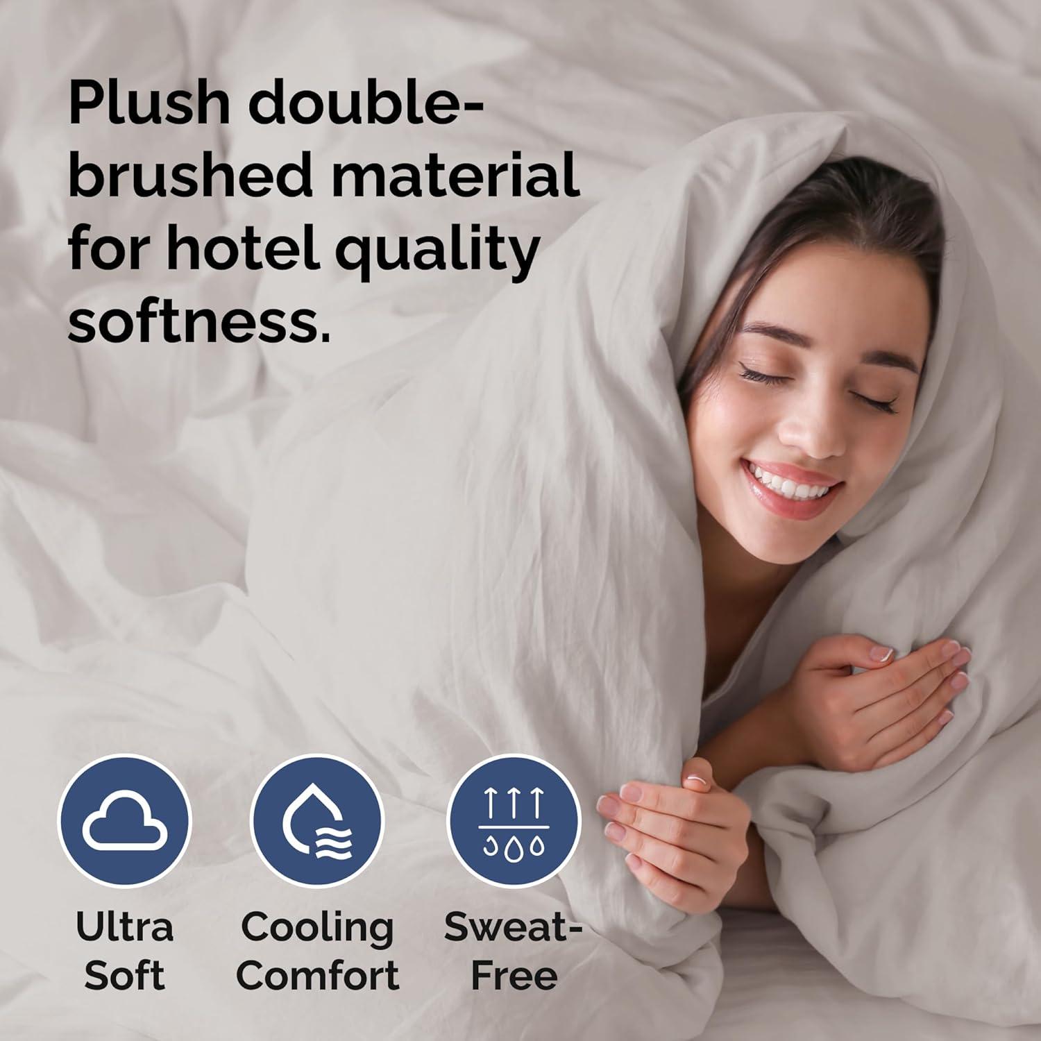 CGK Linens Premium Hotel Quality Soft & Cooling Duvet Cover Set