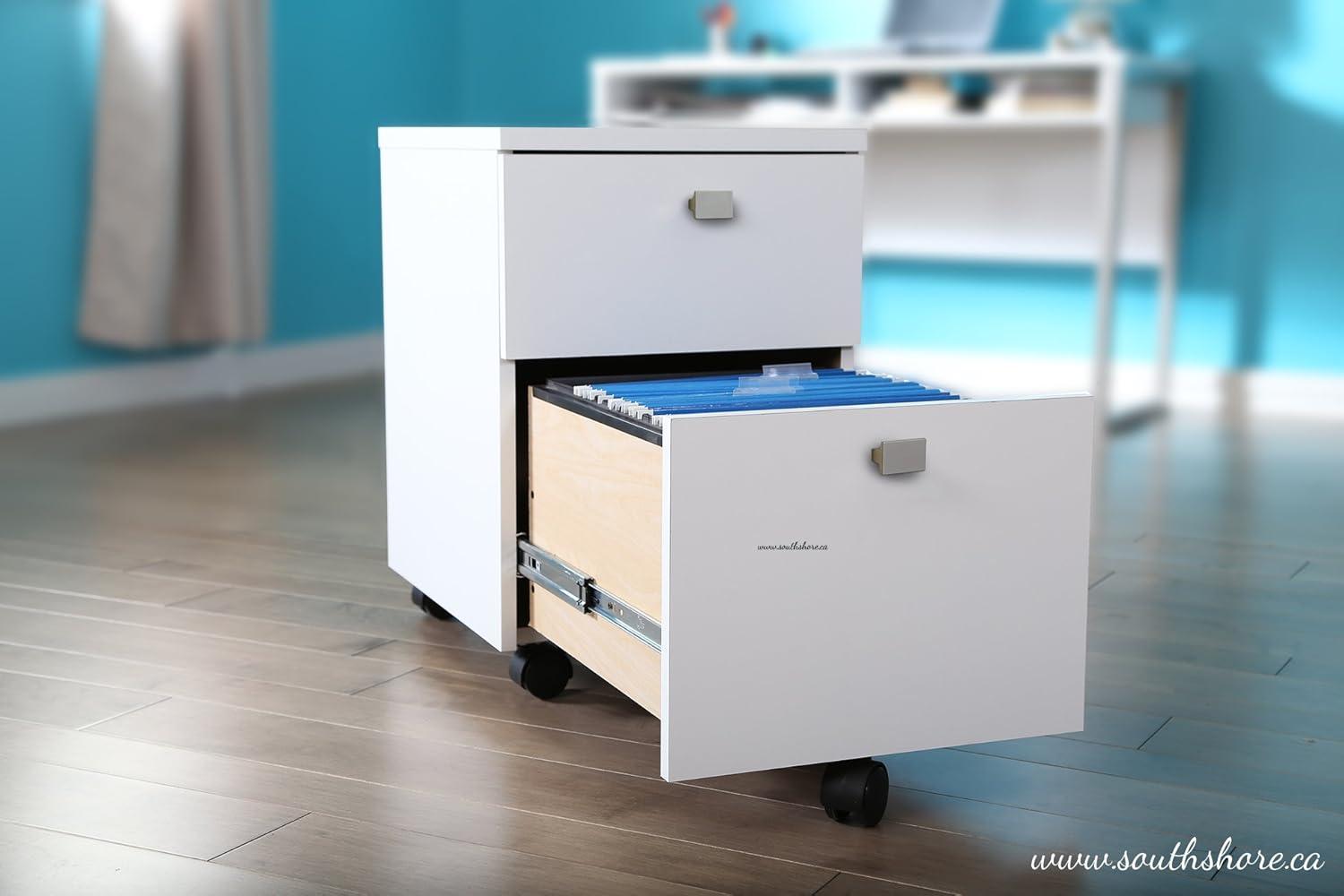 Interface 2 Drawer Mobile File Cabinet - South Shore