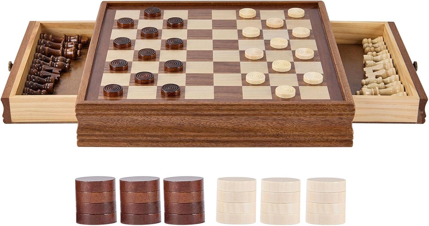 VEVOR 15'' L Solid Wood Chess Game Set