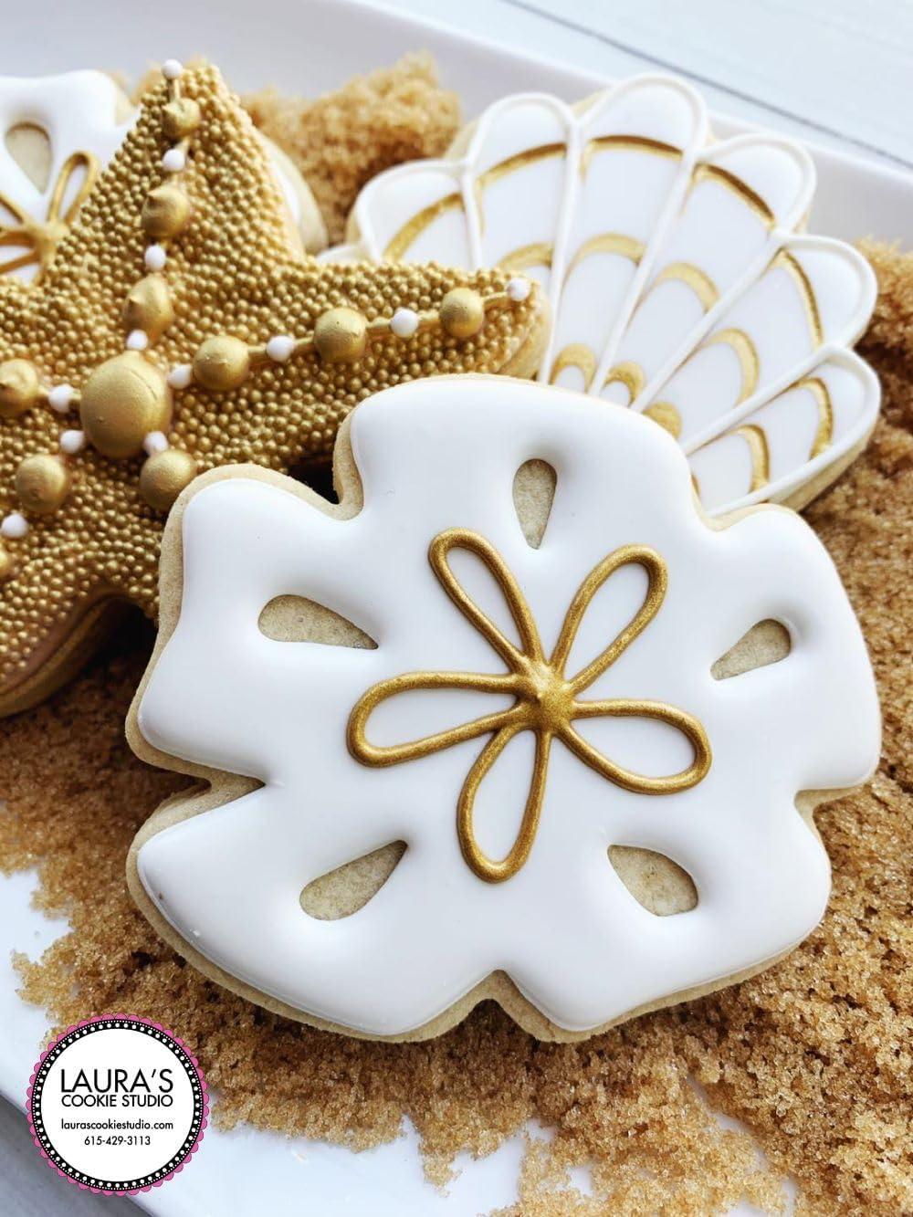 Sandy Beach Seashell Tin Plated Steel Cookie Cutter Set