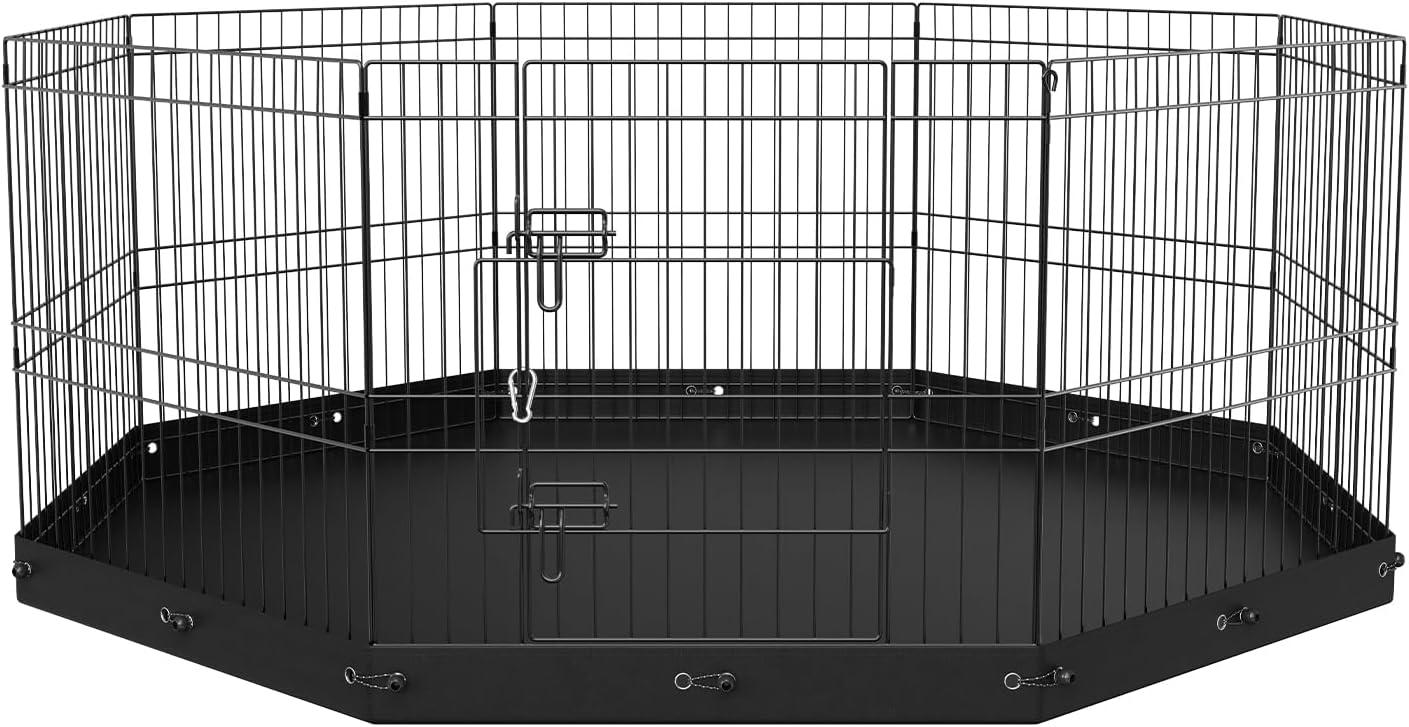 VEVOR 24'' H 8 Panel Metal Exercise Pen With Door