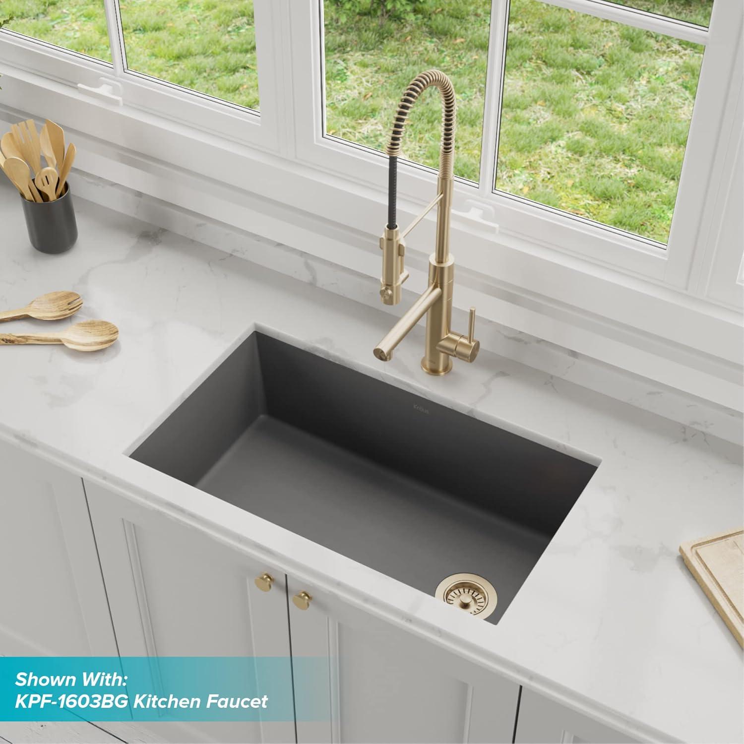 KRAUS Forteza™ 32" L Undermount Single Bowl Granite Kitchen Sink