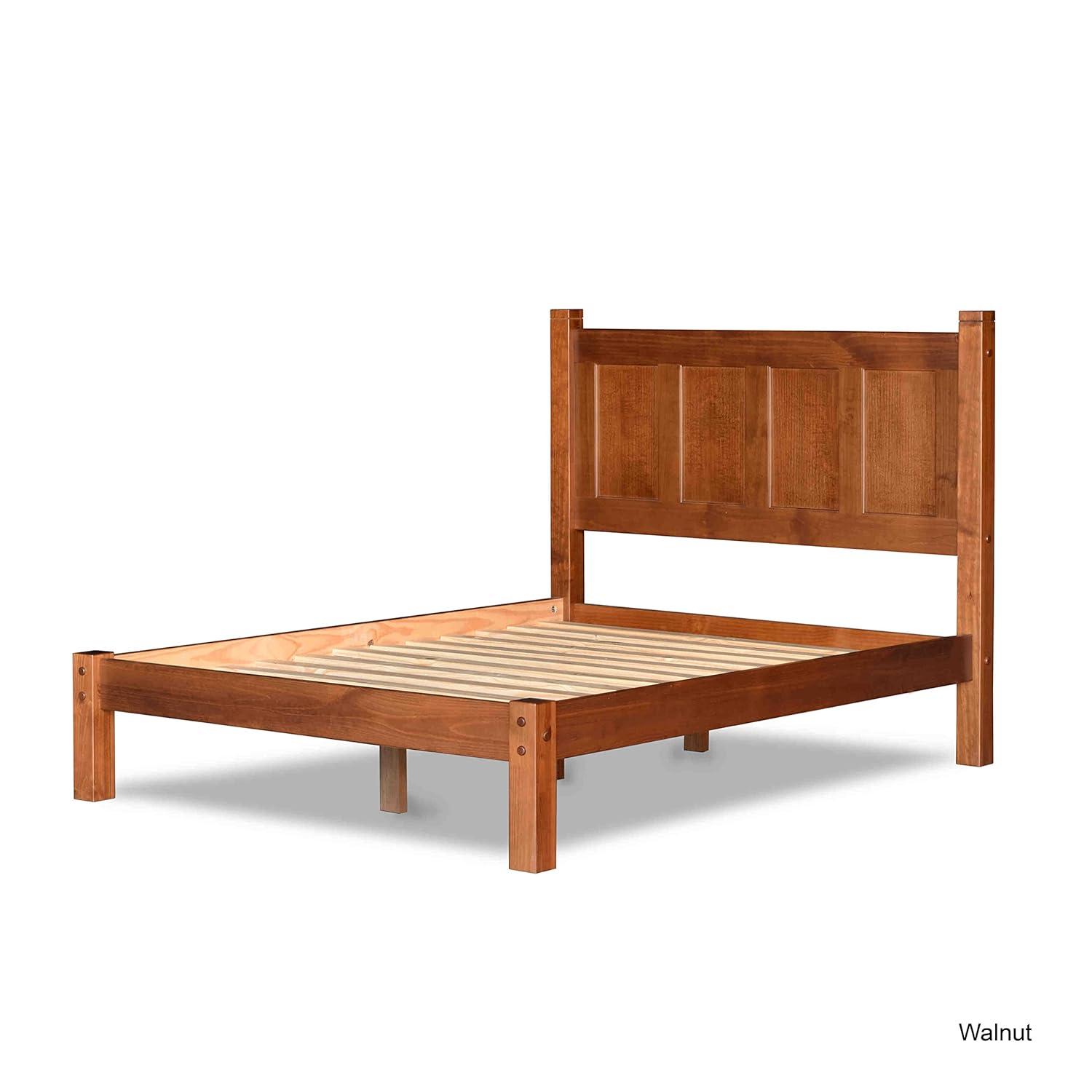 Shaker Solid Wood Panel Bed