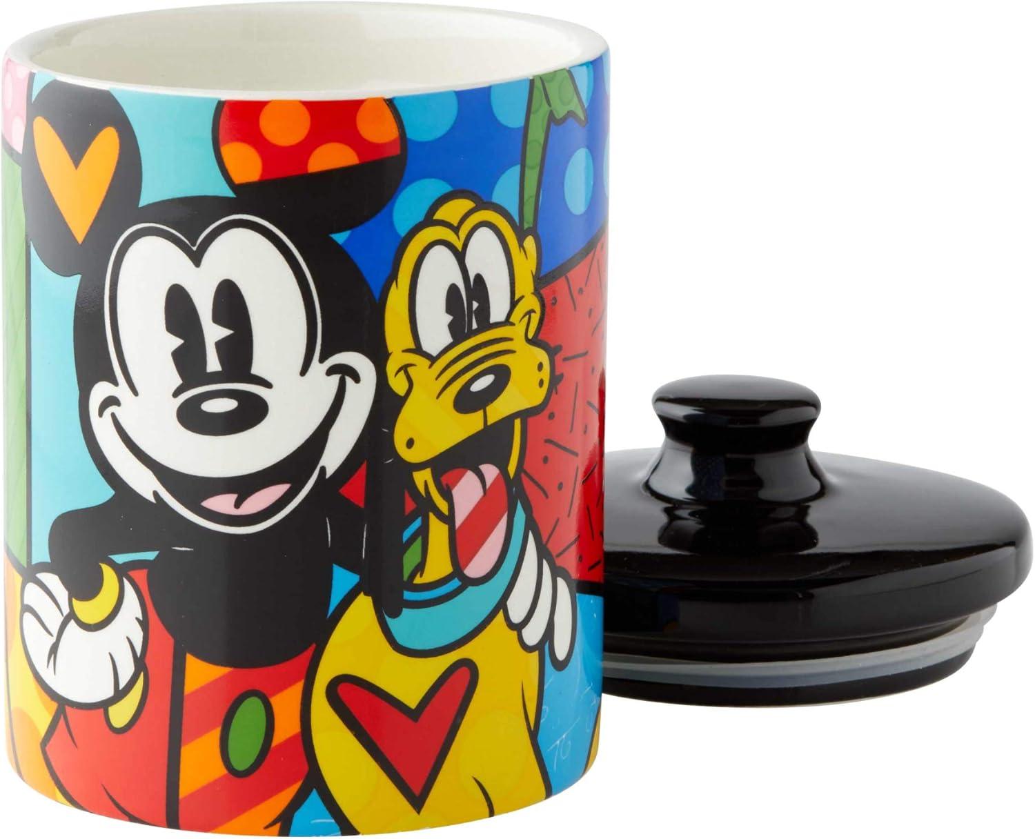 Disney by Britto MickeyMouse & Pluto Canister 6in H