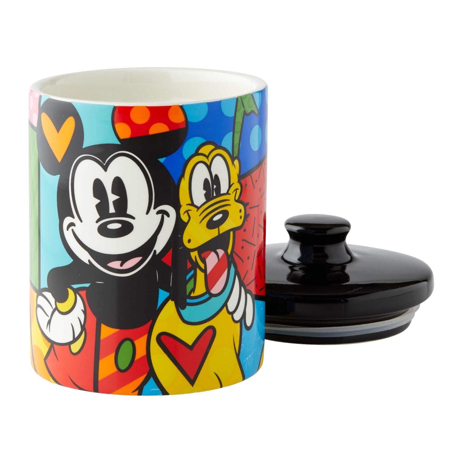 Disney by Britto MickeyMouse & Pluto Canister 6in H