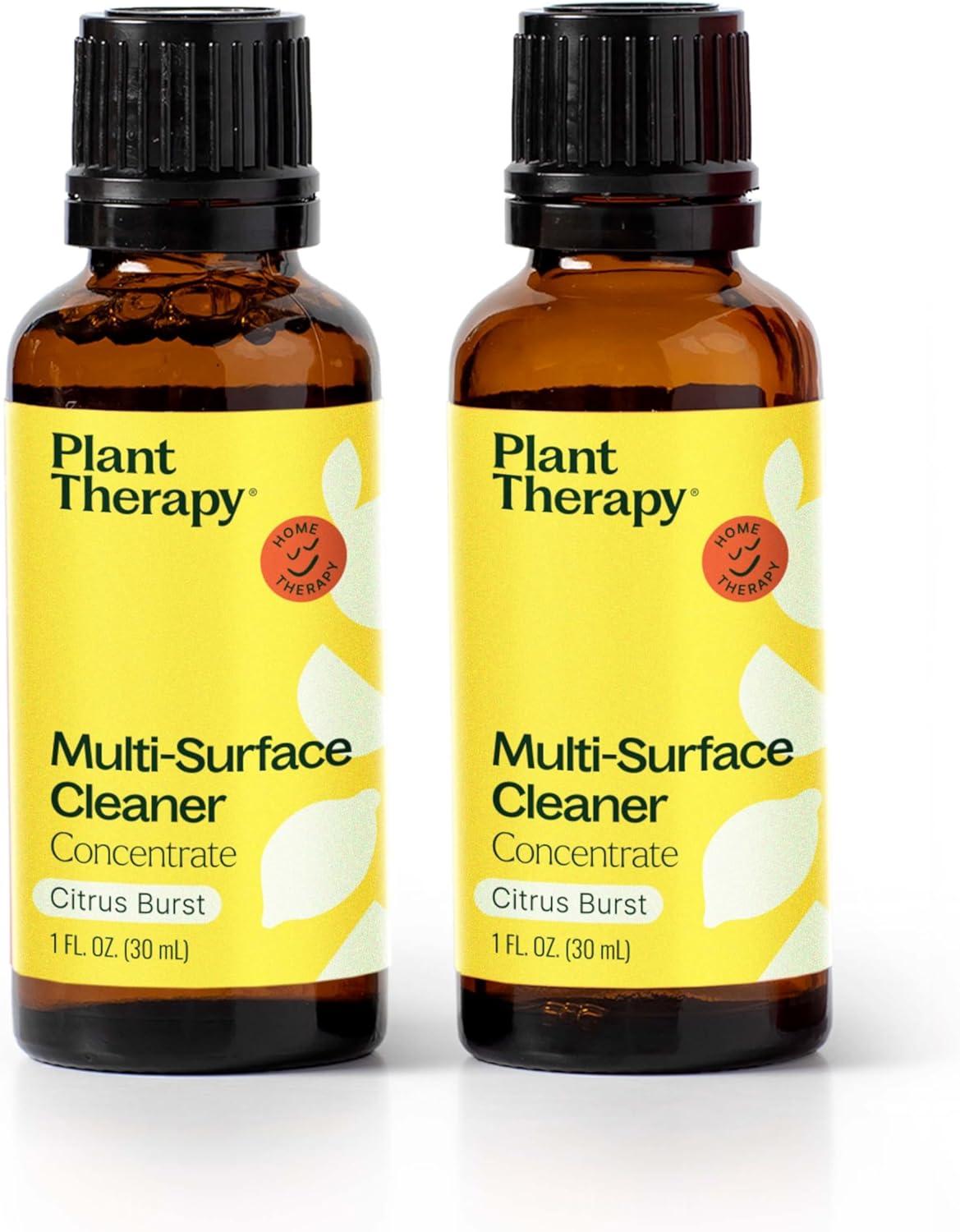 Plant Therapy Citrus Burst Multi-Surface Cleaner Concentrate, 1 Fl Oz, 2-Pack