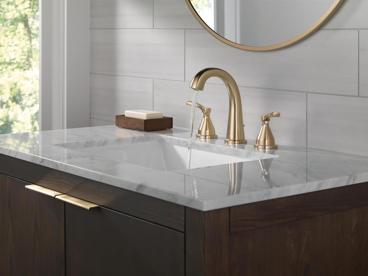 Stryke Widespread Bathroom Faucet with Drain Assembly and DIAMOND™ Seal Technology