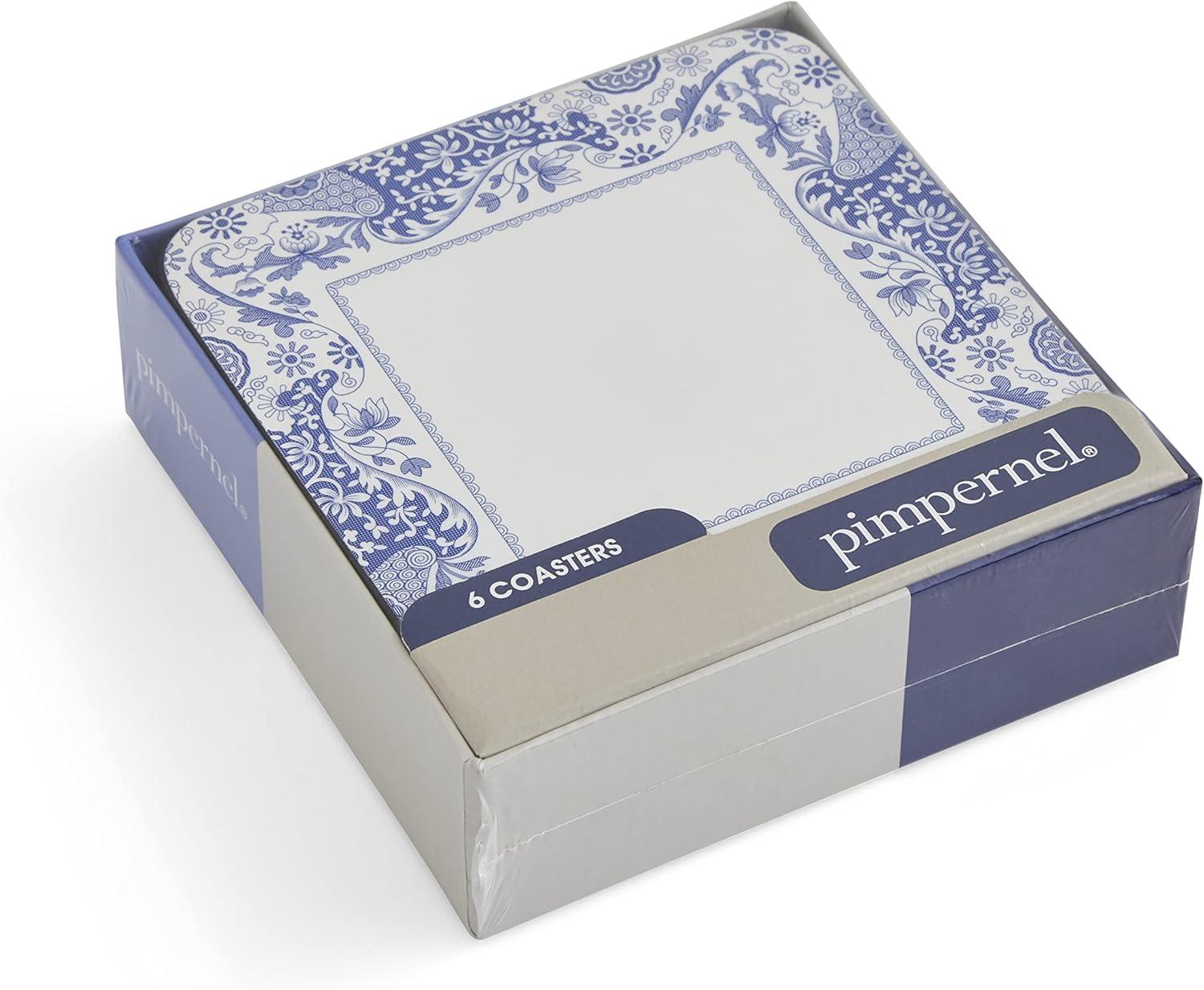 Pimpernel Brocato Coasters, Set of 6,4.25" Square