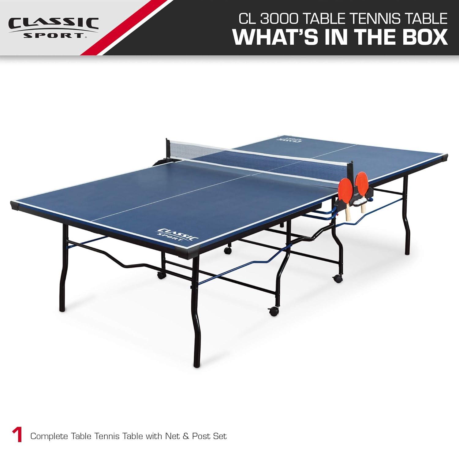 EastPoint Sports Regulation Size Foldable Indoor Ping Pong Table (18mm Thick)
