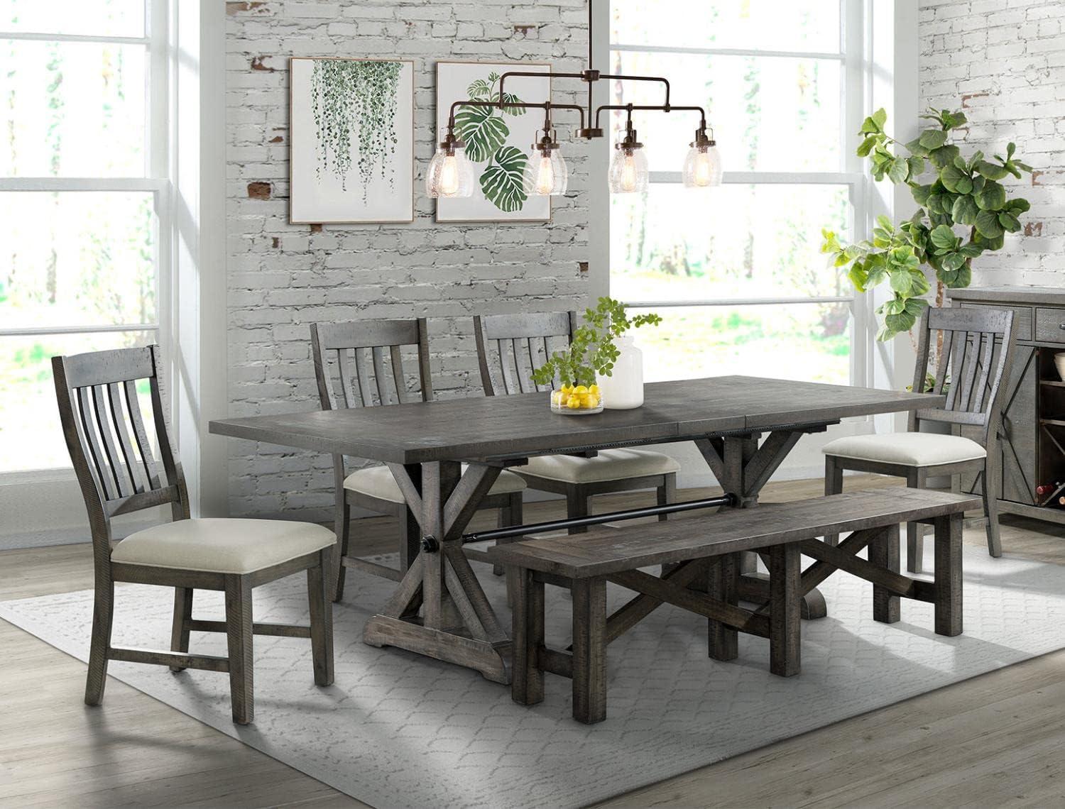 Trestle 6 - Piece Extendable Dining Set