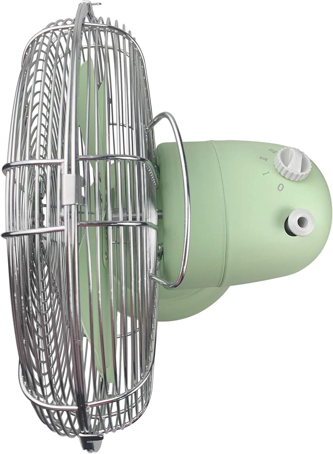Good Housekeeping Good Housekeeping's All-Metal Retro 3-Speed 12" Oscillating Office Desk Table Fan (Multiple Finishes Available)