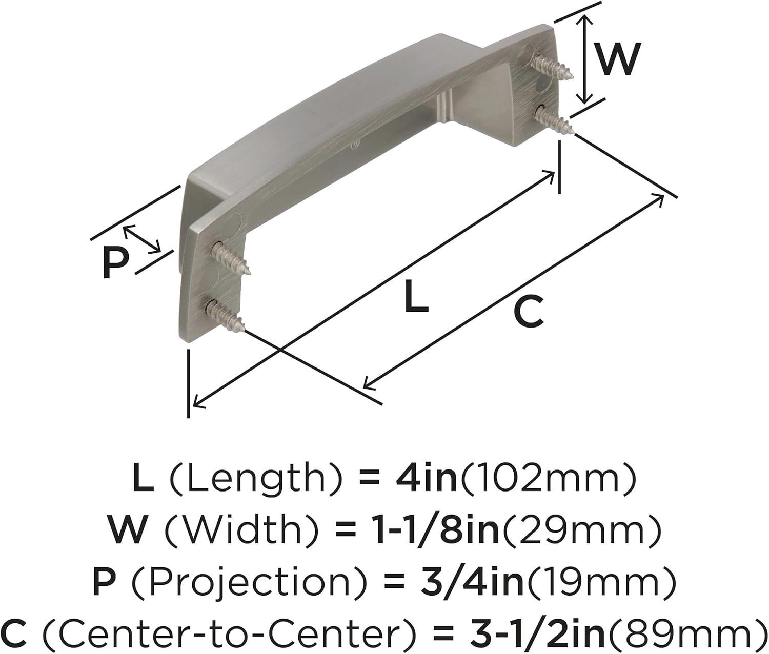 Highland Ridge 3 1/2" Center to Center Cup/Bin Pull