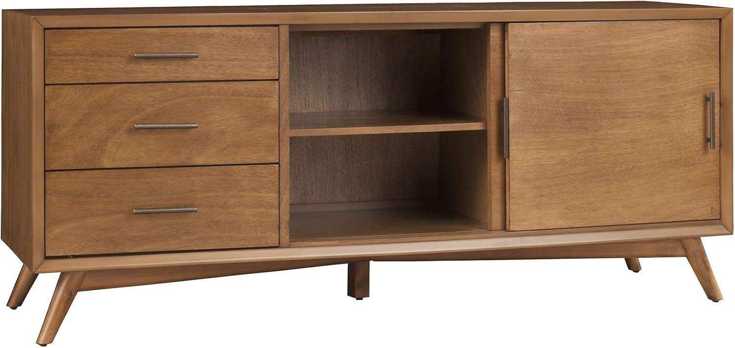 Alpine Furniture Flynn Large Wood TV Console in Acorn Brown