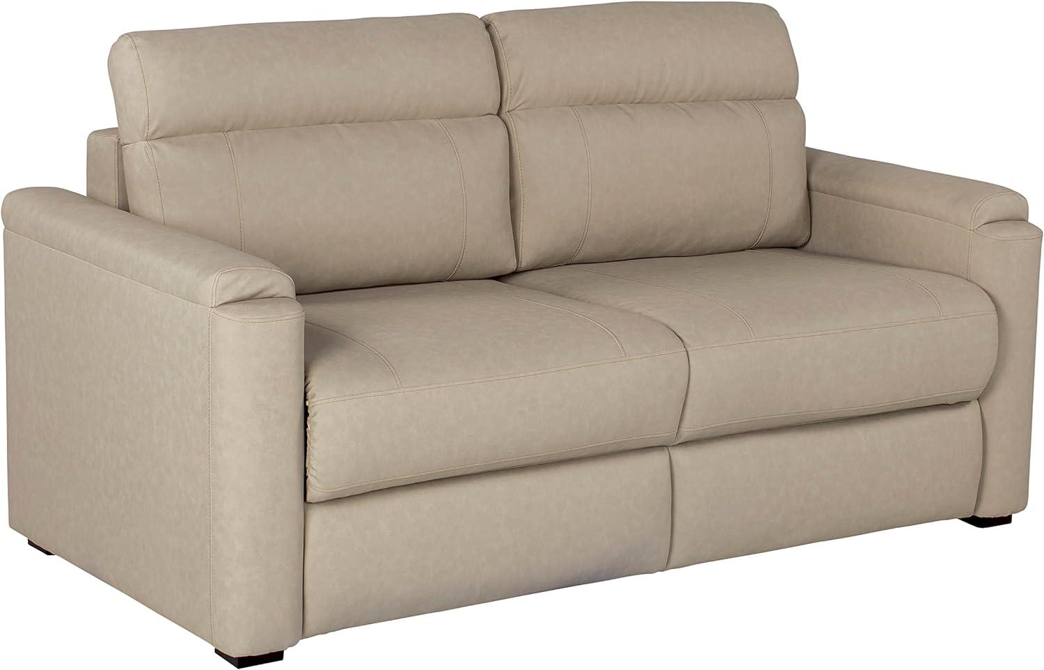 Altoona PolyHyde Leather 68'' RV Tri-Fold Sofa with Storage