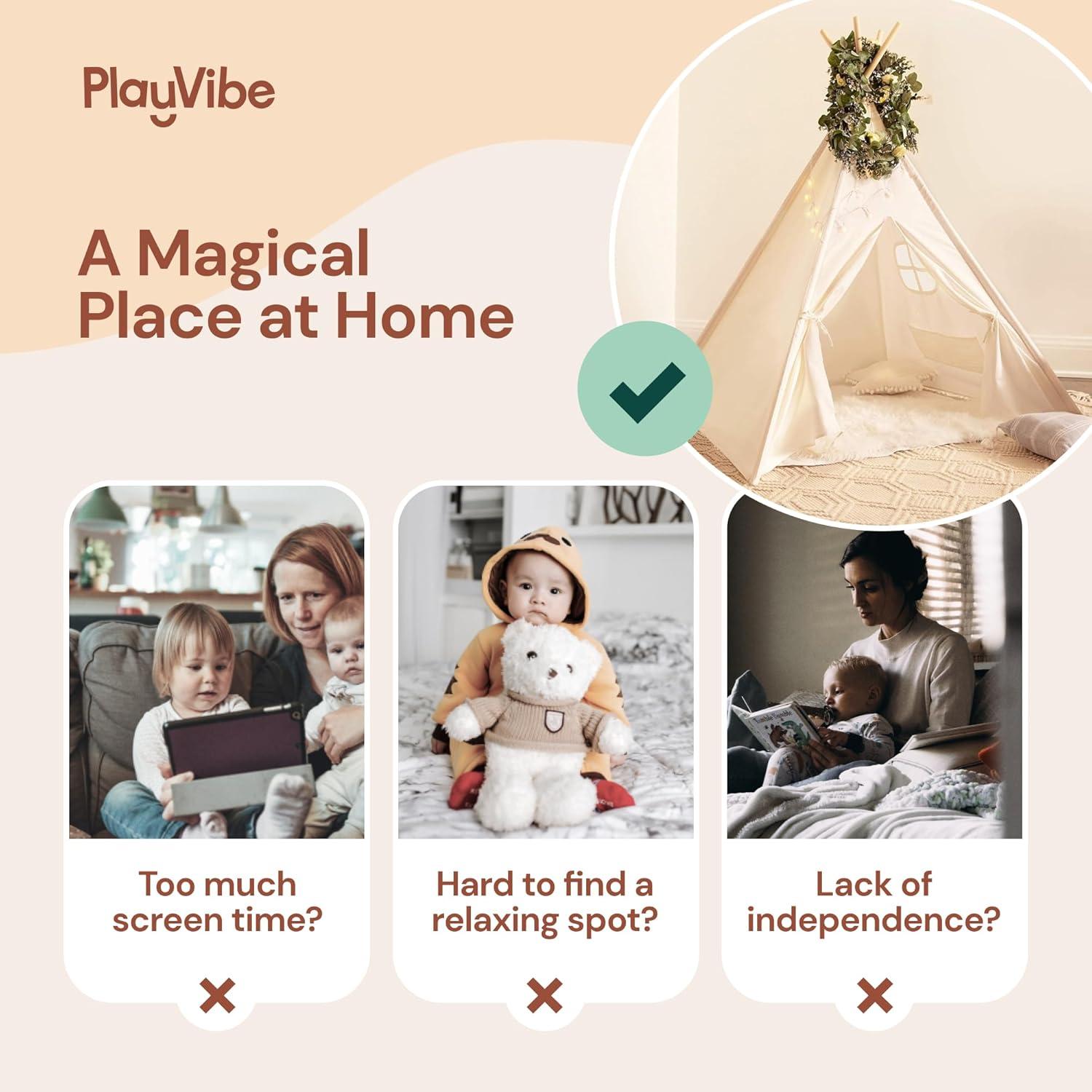 Princess Tent for Kids Tent - 55" X 53" with Led Star Lights | Princess Toys | Toddler Play Tent | Playhouse | Princess Castle