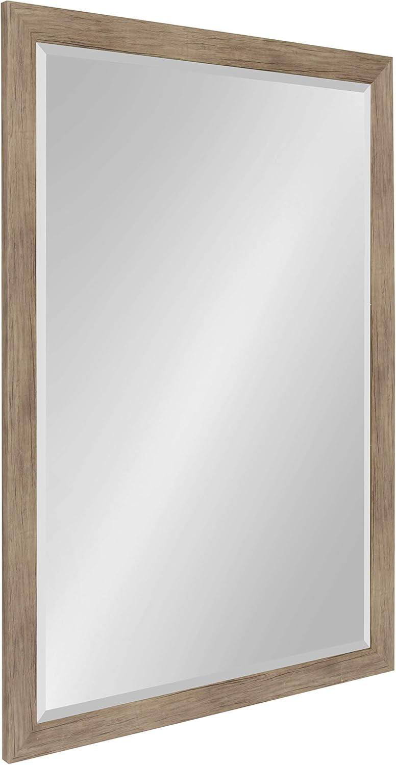 27&#34; x 39&#34; Beatrice Framed Wall Mirror Rustic Brown - DesignOvation