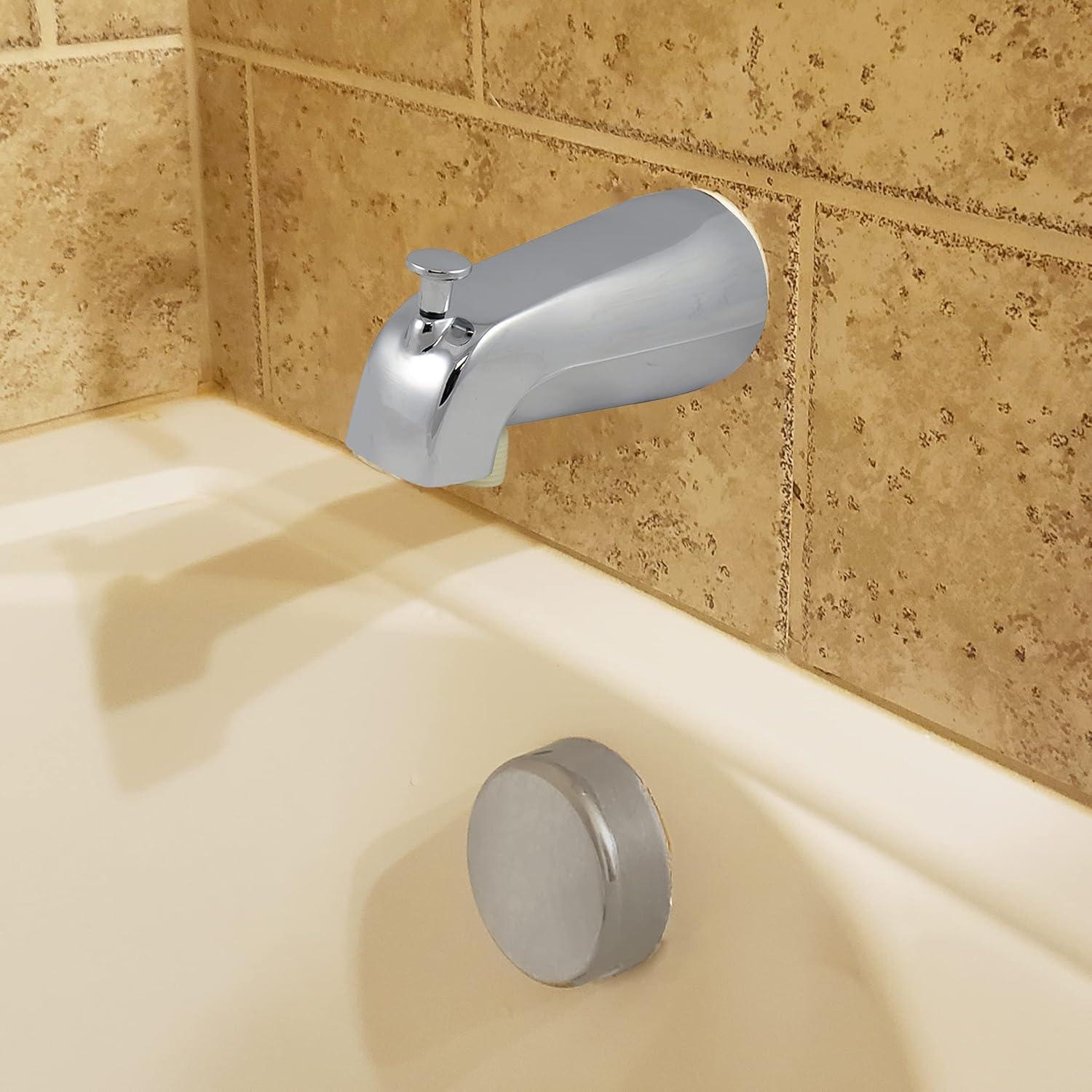 Universal Chrome Wall Mounted Tub Spout with Diverter