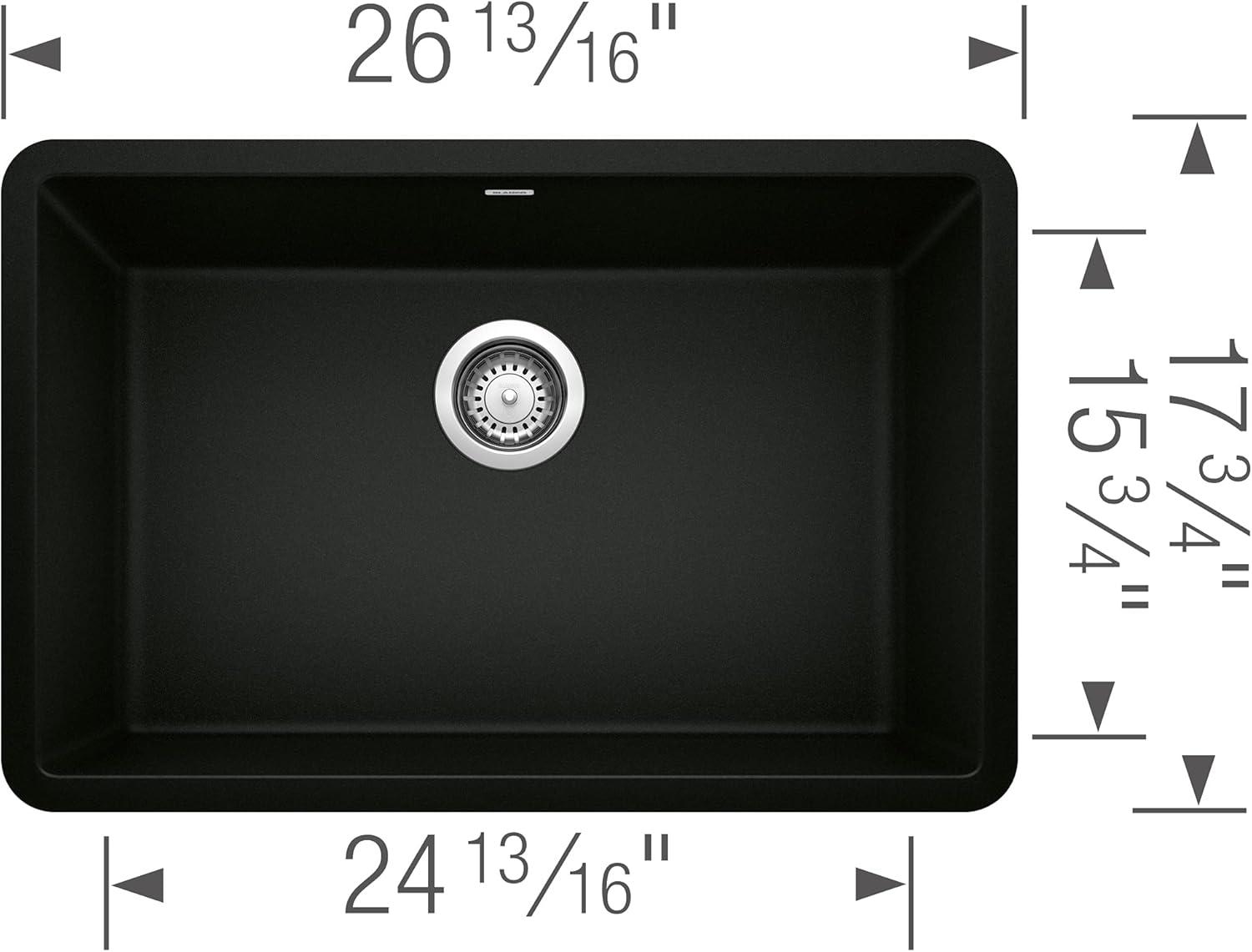 Precis SILGRANIT 27" L x 17.75" W Undermount Kitchen Sink