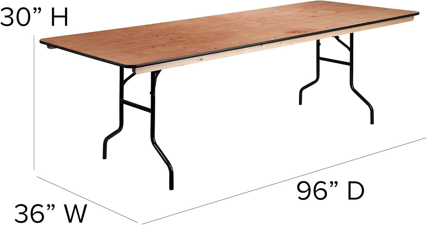 Flash Furniture Marcott Rectangular Wood Folding Event Table by Flash Furniture
