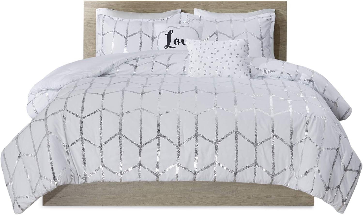 Intelligent Design Raina Metallic Printed Comforter Set