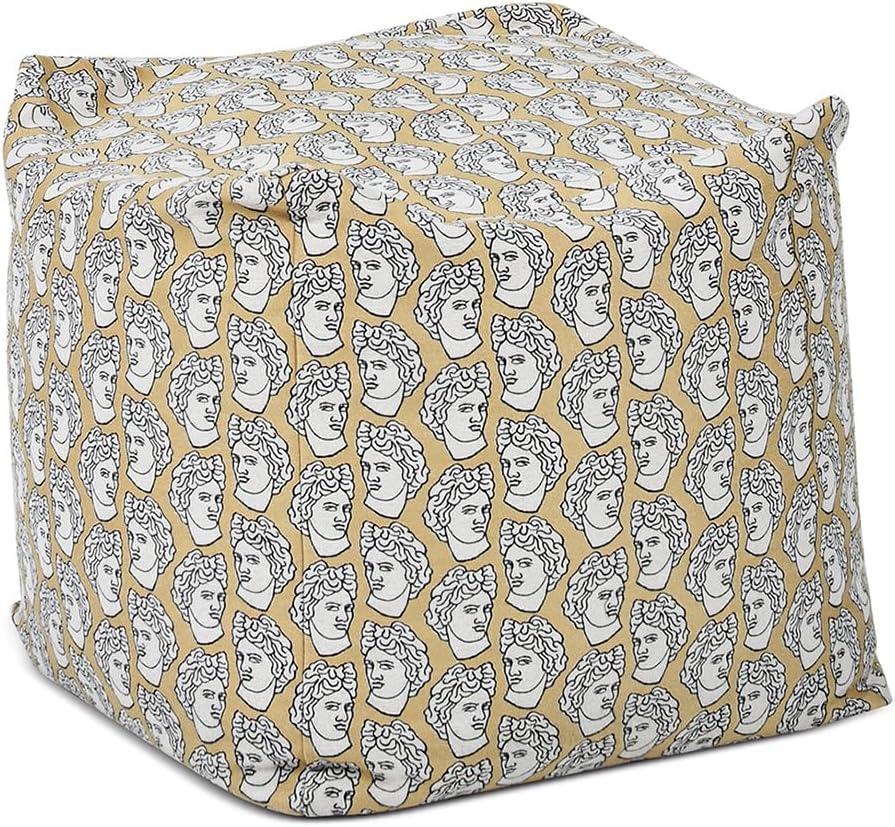 Jennifer Taylor Home Pouf 23" Luxury Oversized Bean Bag Cube Ottoman