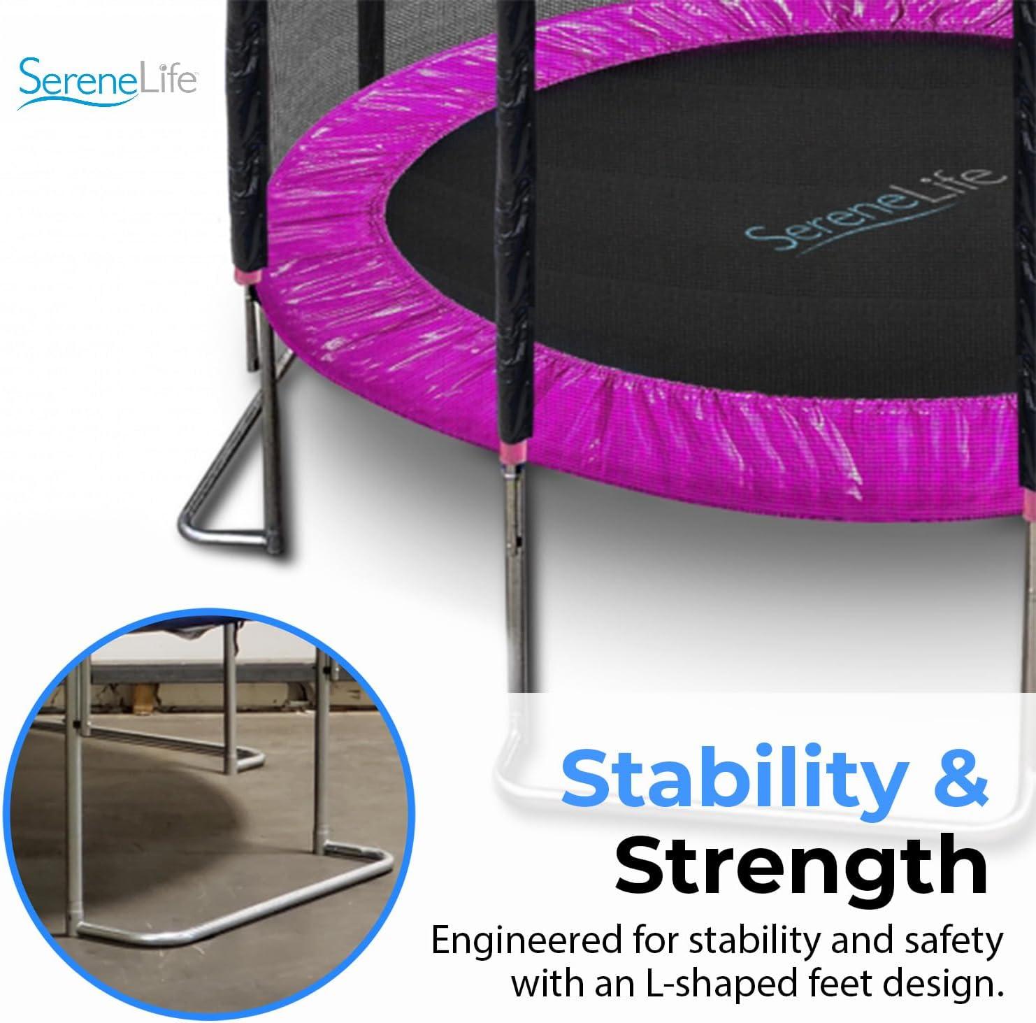 SereneLife 120" Round Backyard Trampoline