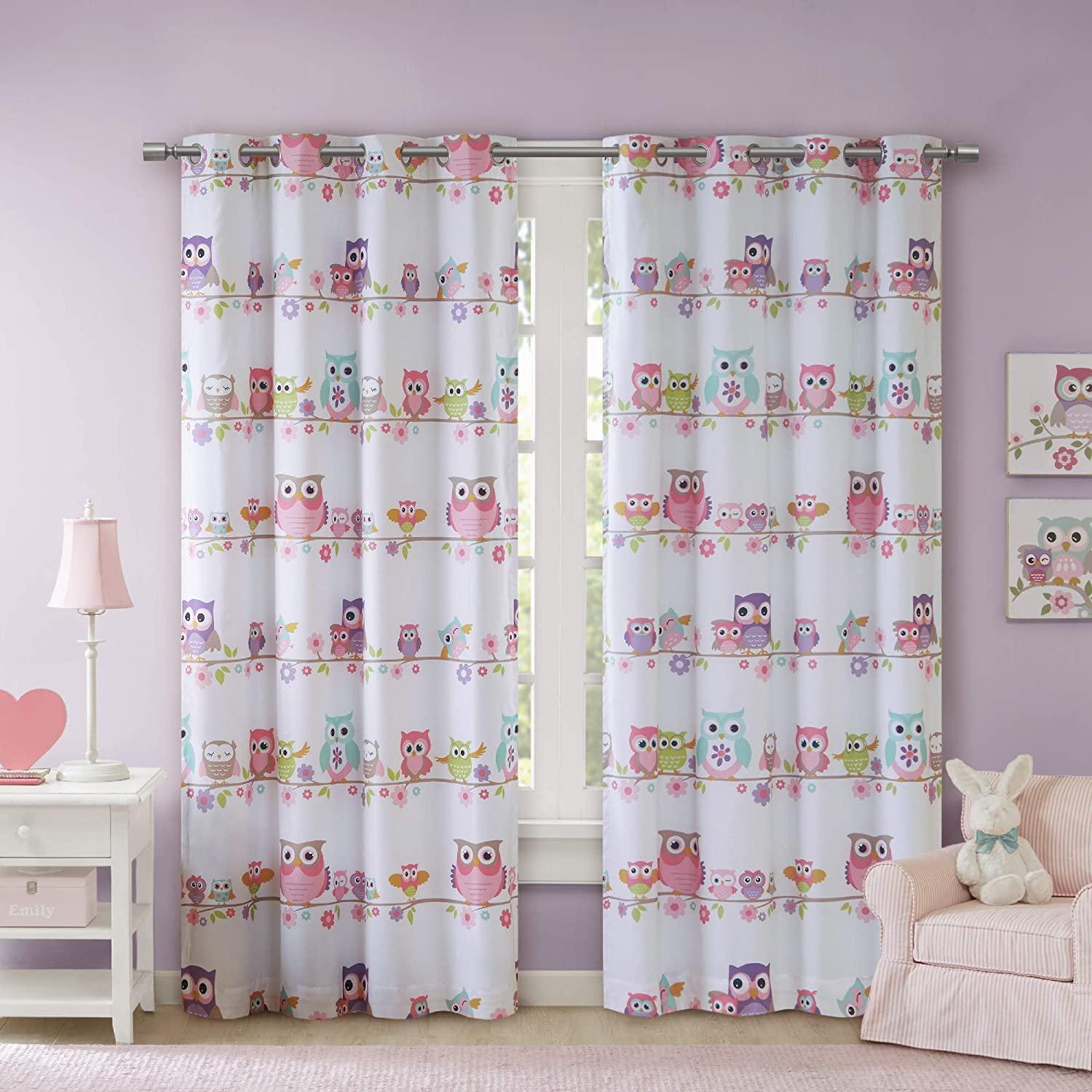 Intelligent Design Kids Wildlife Max Blackout Thermal Grommet Single Curtain Panel