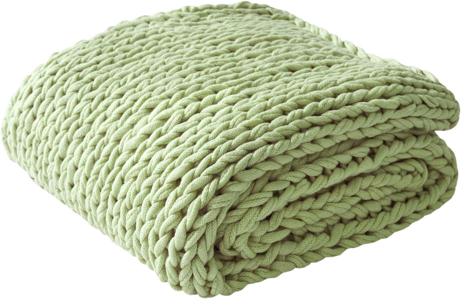 50"x60" Chunky Double Knit Handmade Throw Blanket - Madison Park