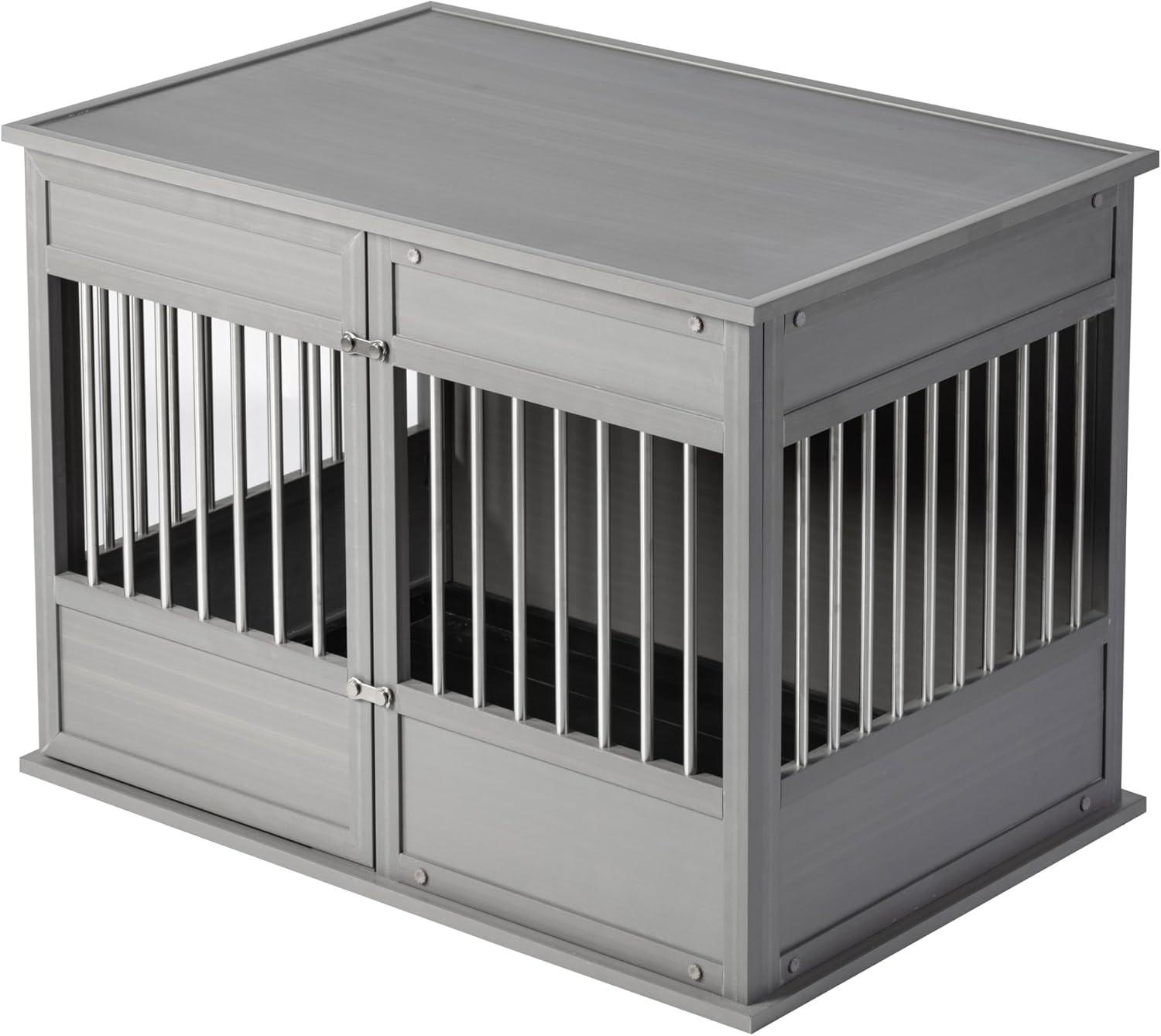 New Age Pet Horizon Pet Crate - ECOFLEX, Stainless Steel, Easy Access Door, 10-Year Warranty