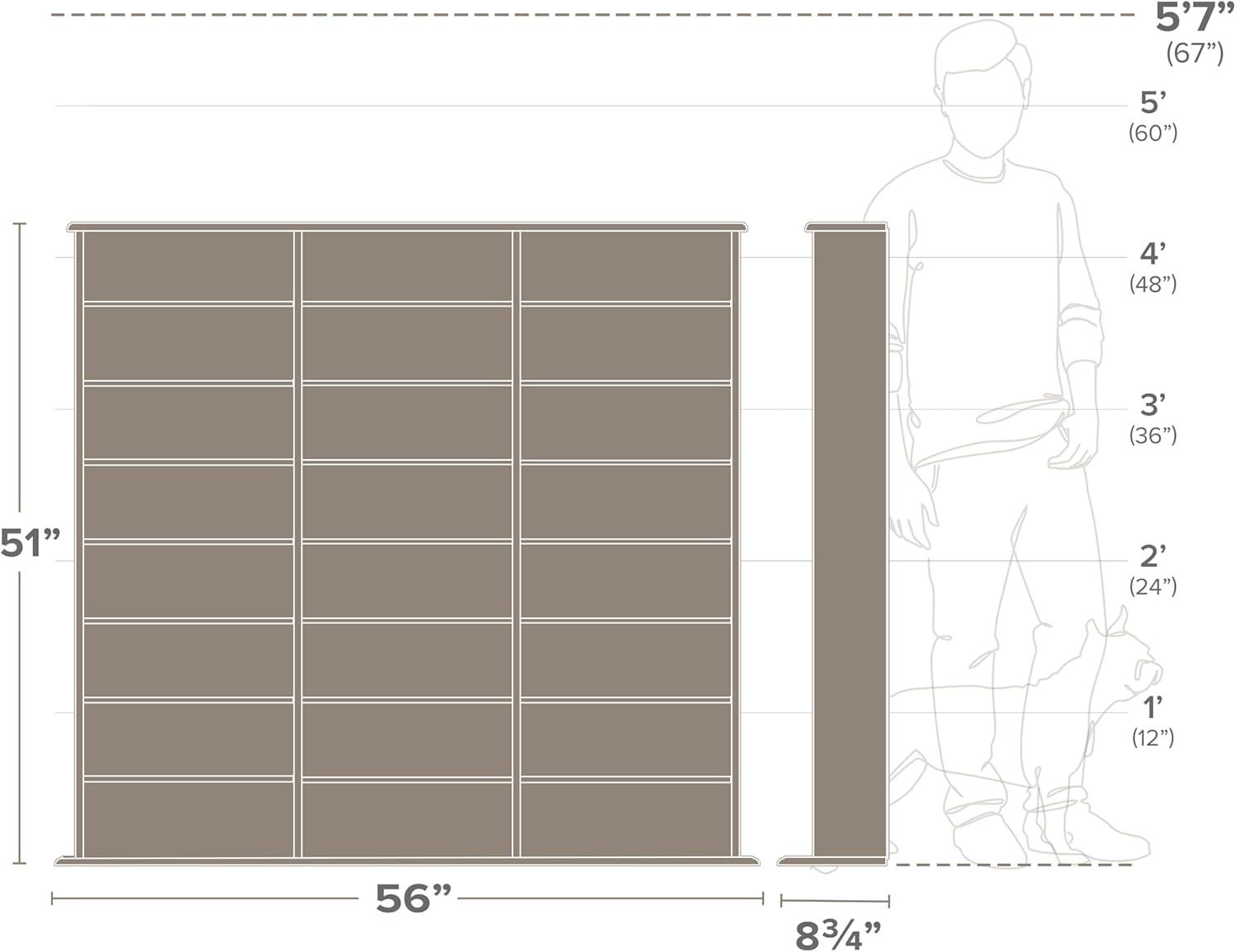 Triple Width Wall Storage - Prepac