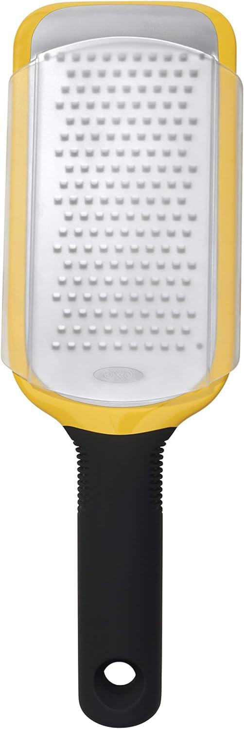 Yellow Rectangular Medium Stainless Steel Grater