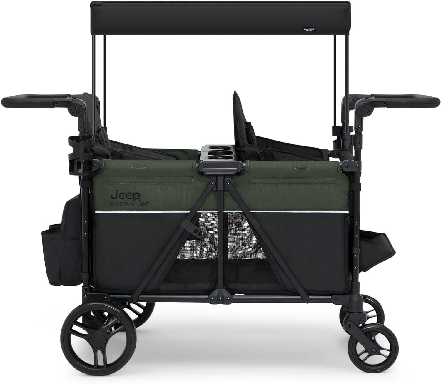 Jeep Aries Stroller Wagon by Delta Children - Black/Green