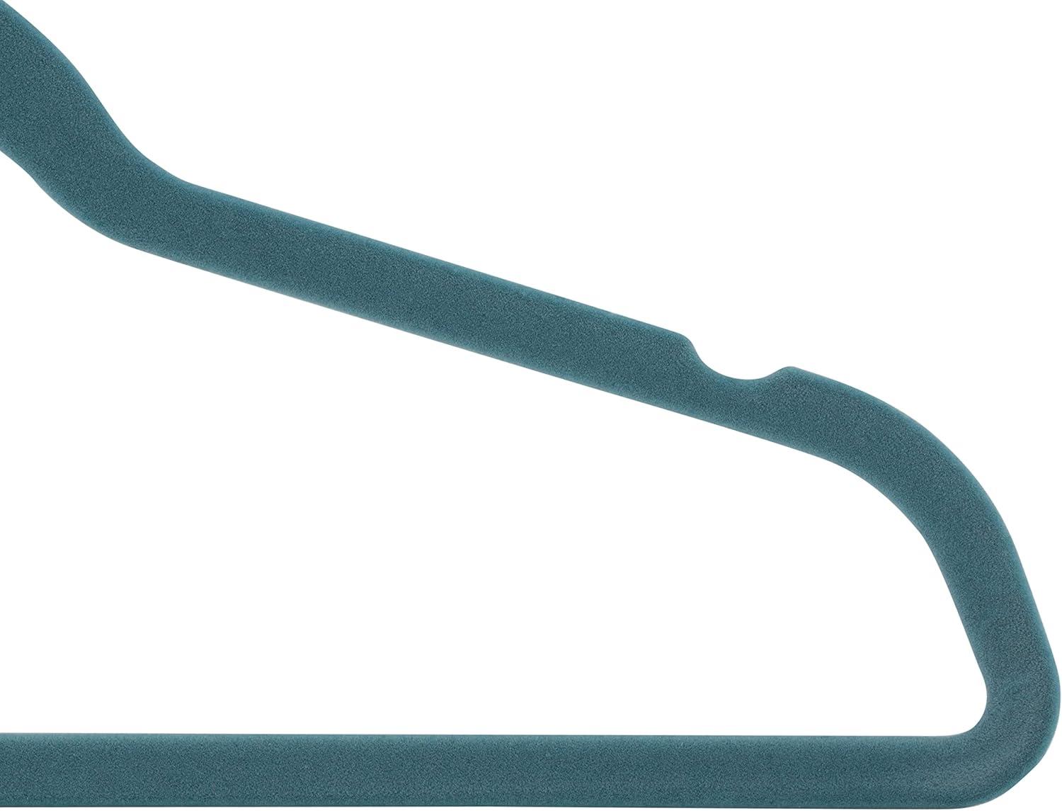 Laura Ashley 25pk Deluxe Velvet Hangers Dusty Blue