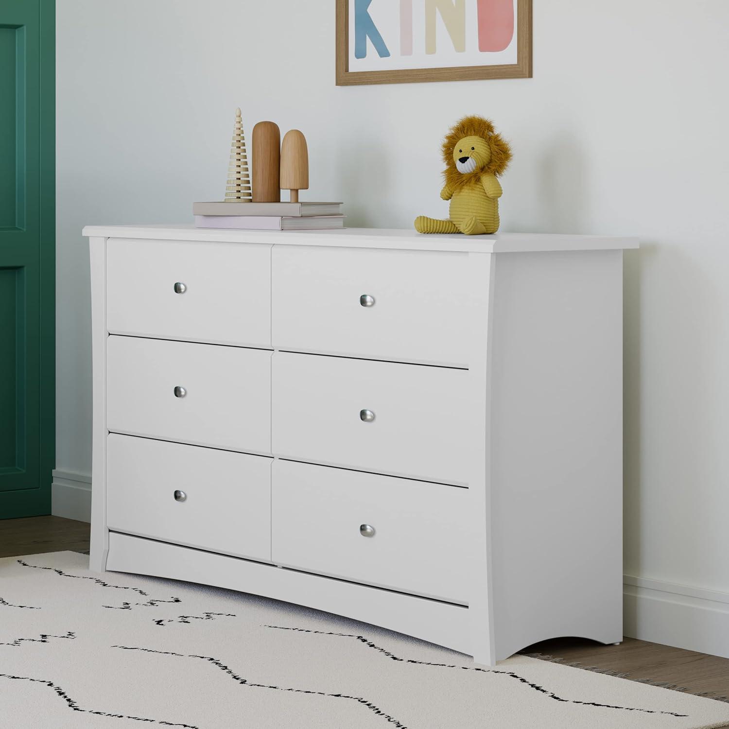 Crescent 6 Drawer Double Dresser