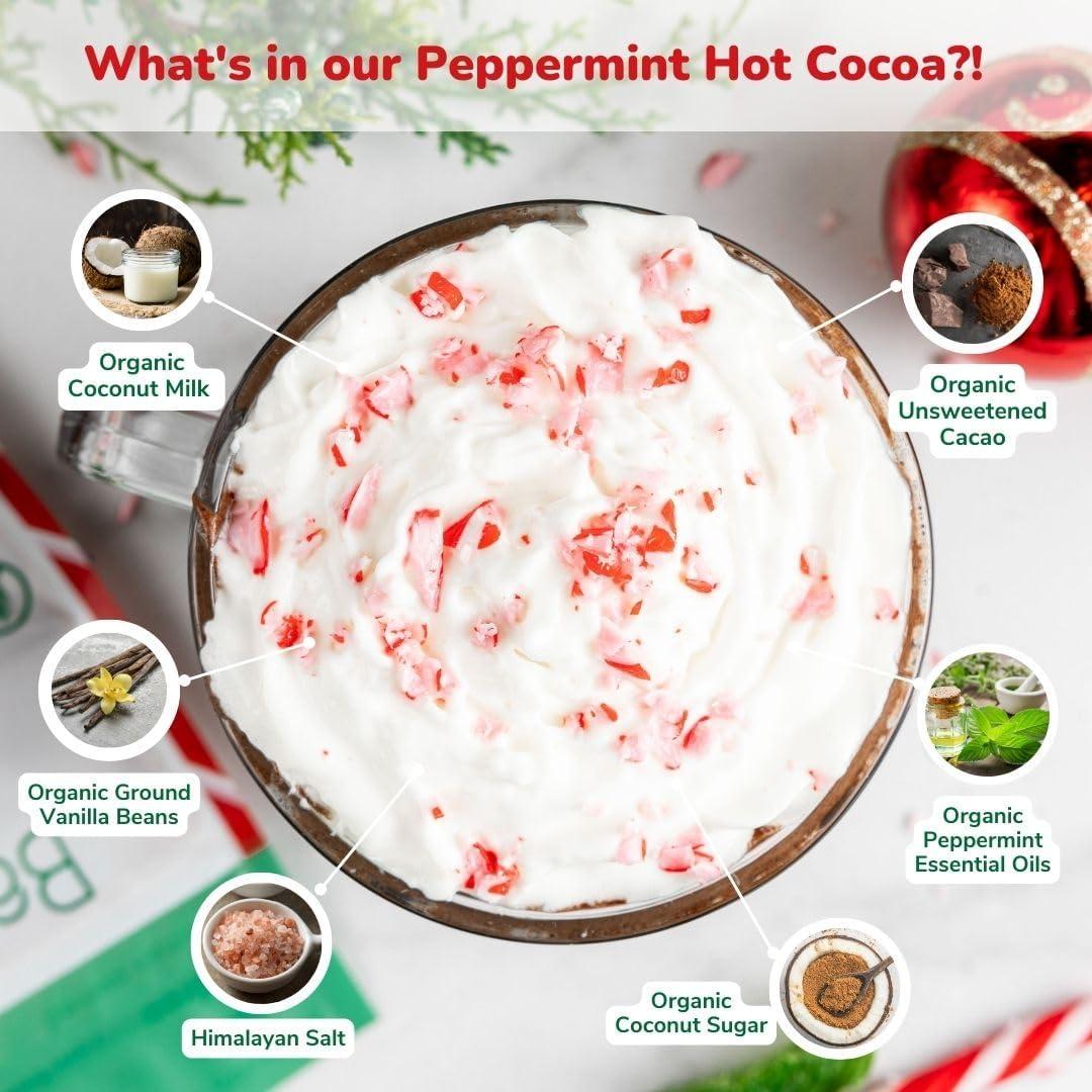 Organic Vegan Peppermint Hot Cocoa Mix 9.52 oz