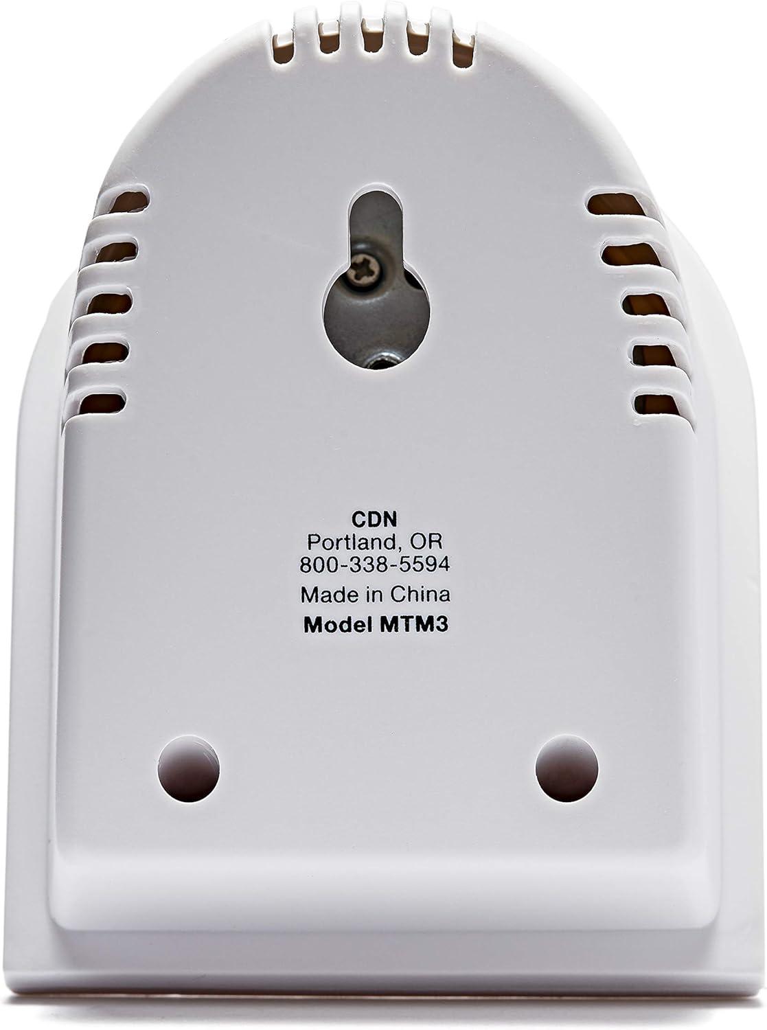 CDN 60-Minute Mechanical Cooking Timer, 2 1/2", White