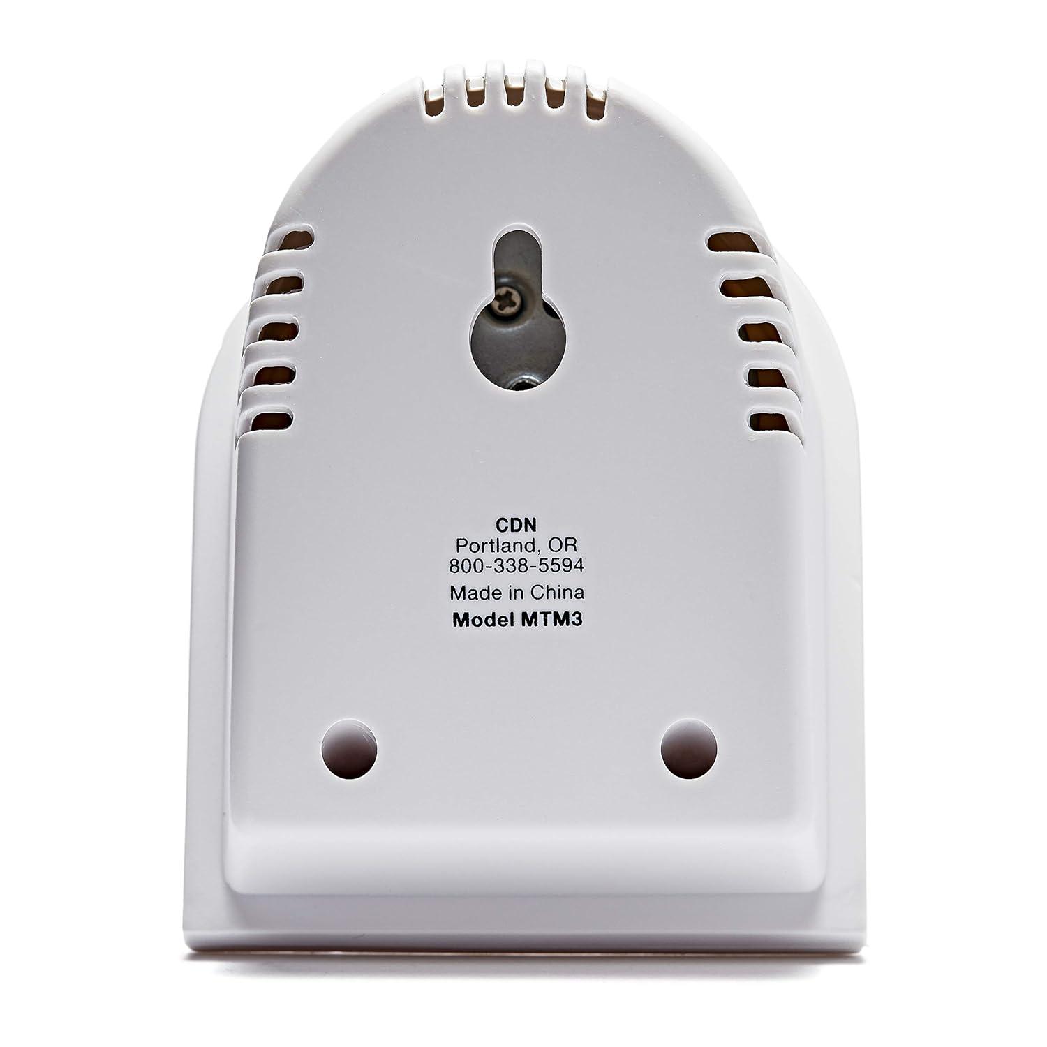 CDN 60-Minute Mechanical Cooking Timer, 2 1/2", White