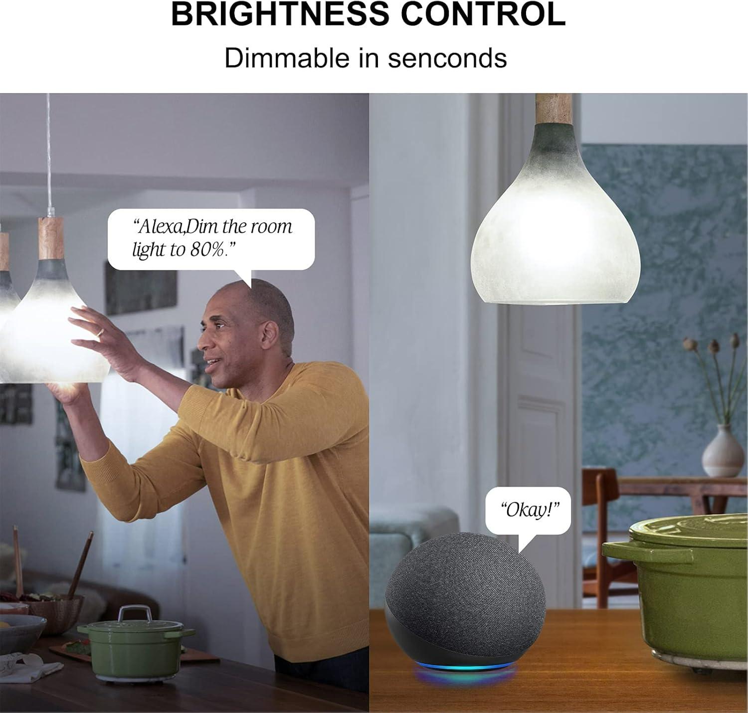 Sengled Smart Light Bulbs, WiFi Light Bulbs, Alexa Light Bulb, Smart Bulbs that Work with Alexa & Google Assistant, A19 Daylight (5000K) No Hub Required, 800LM 60W Equivalent High CRI>90, 2 Pack