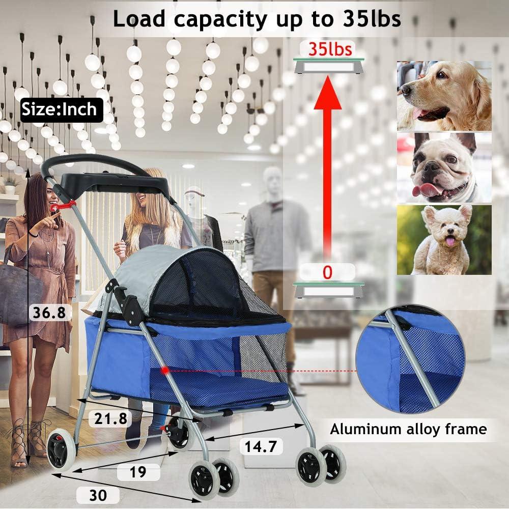 BestPet Foldable Pet Jogger Stroller