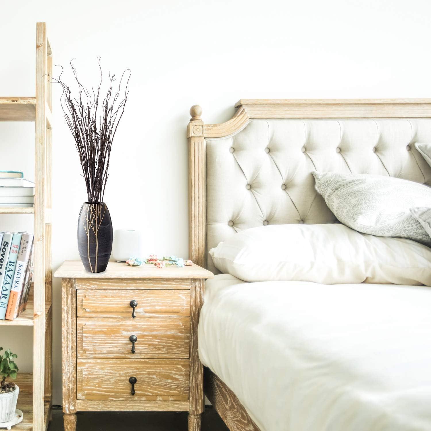 Kabuer Willow Branches, 30.7 inch Decorative Dried Artificial Twigs for Vases, Garden Decor, 10 Pcs