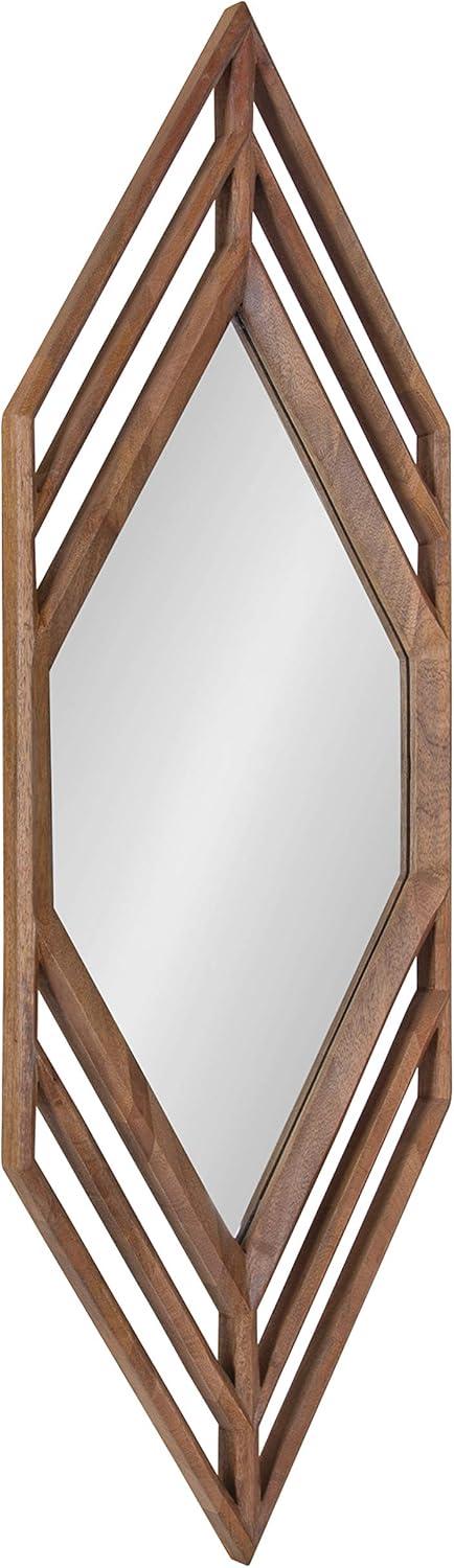 Kate and Laurel Vayga Framed Wall Mirror, 14x42, White