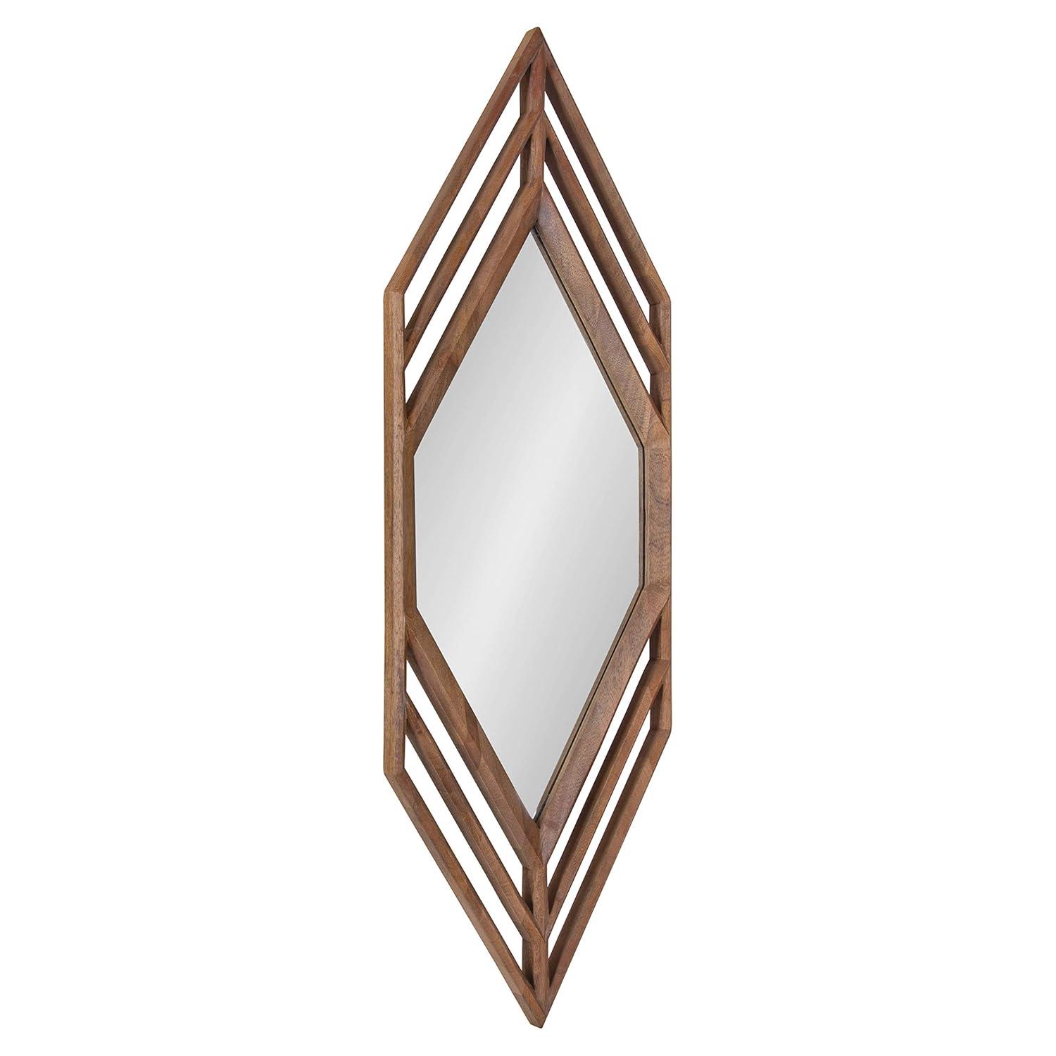 Kate and Laurel Vayga Framed Wall Mirror, 14x42, White