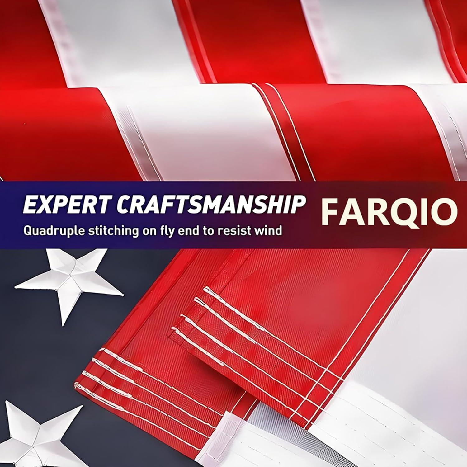 American flag USA flag 3x5FT-Embroidered Stars Flag Double Stitched Sewn Stripes Outdoors Indoors Heavy Duty flag Brass Grommets Banner