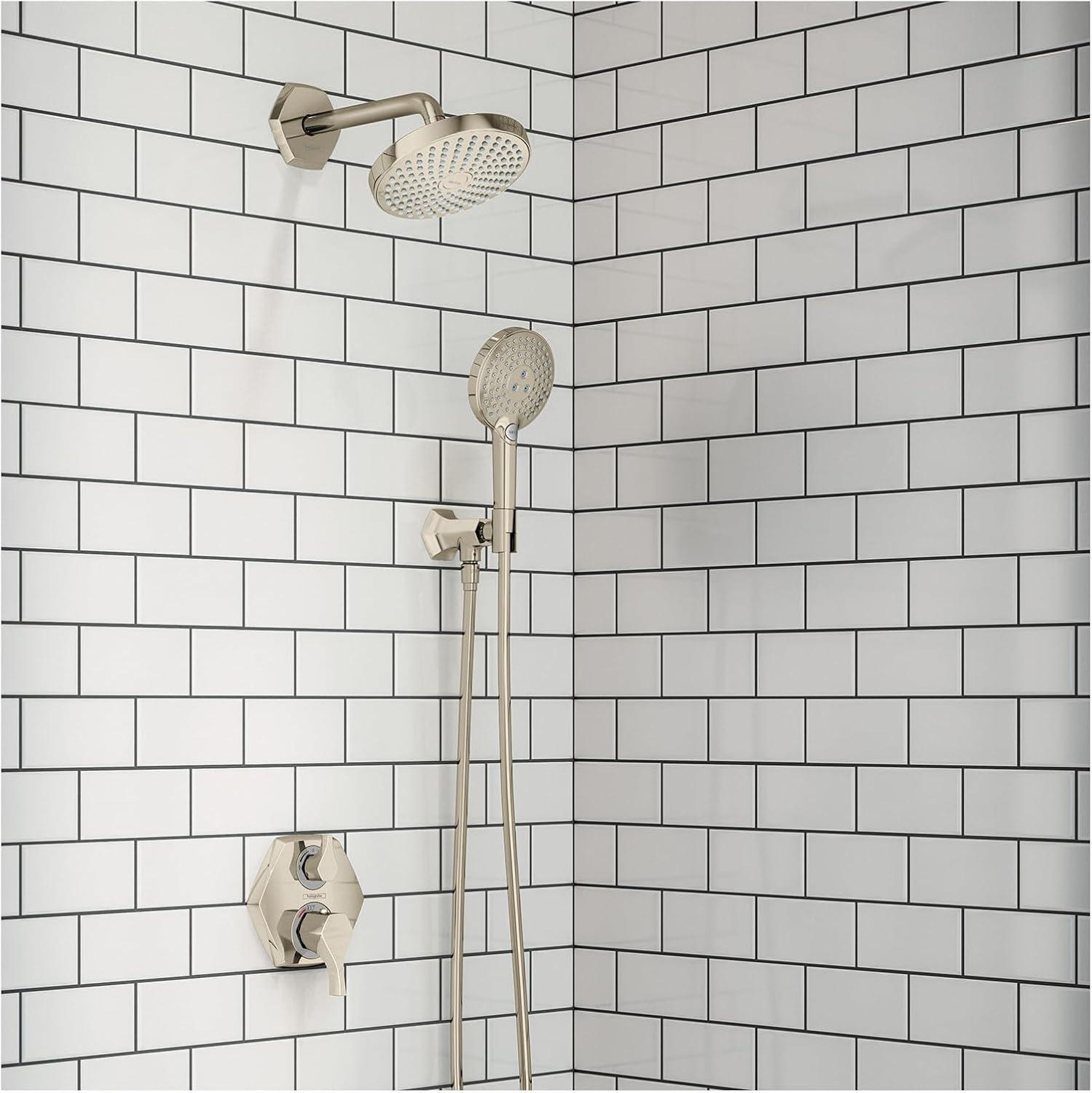 Hansgrohe Hansgrohe Locarno Transitional 2-Handle 7-Inch Wide , Temperature Memory, Thermostatic Valve Trim Only, With Diverter In Chrome, 04820000 04820830