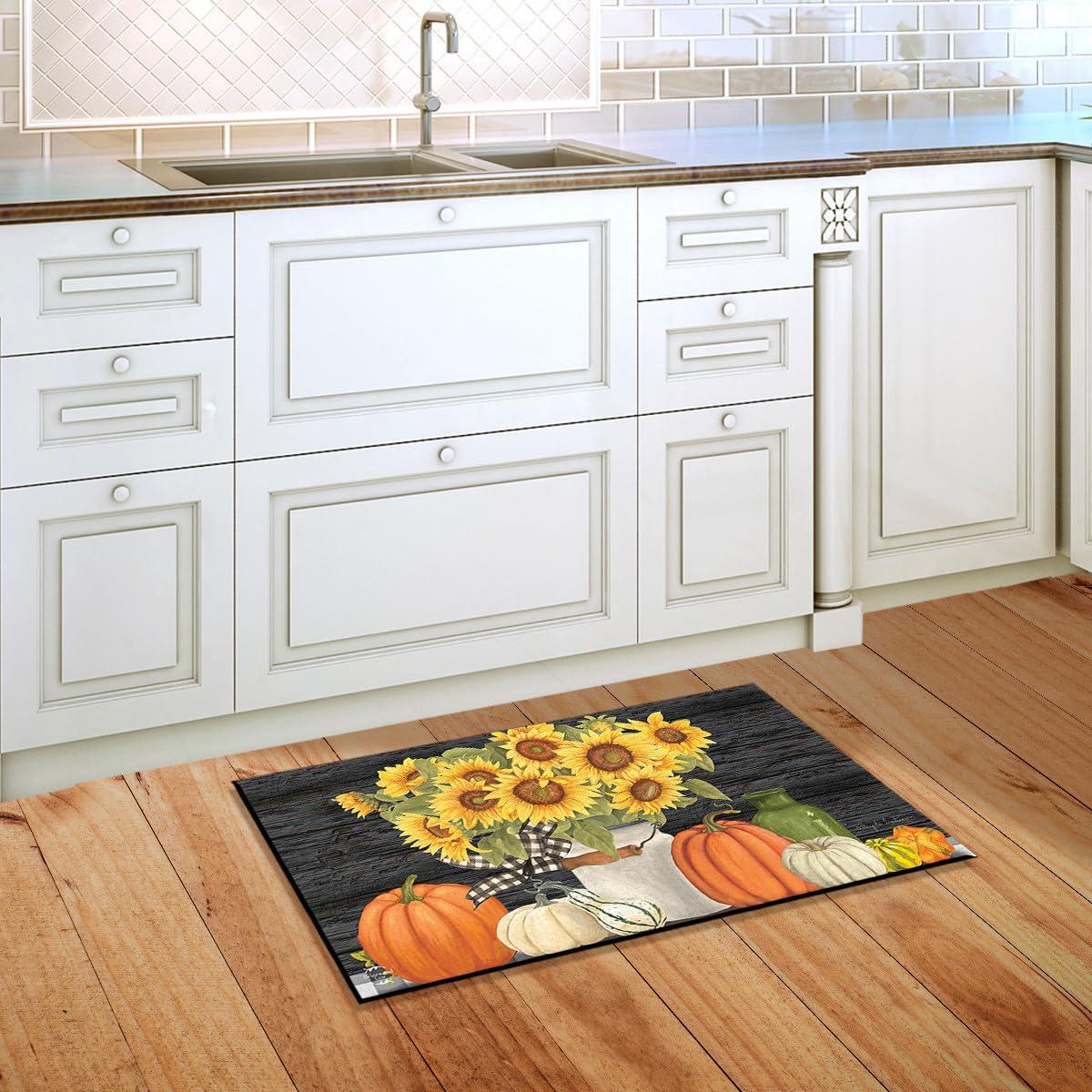 Briarwood Lane Fall Doormat 30x18 Indoor Outdoor Fall's Glory Floral For Fall Doormat