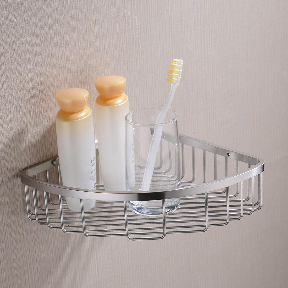 Brushed Nickel Stainless Steel Corner Shower Caddy