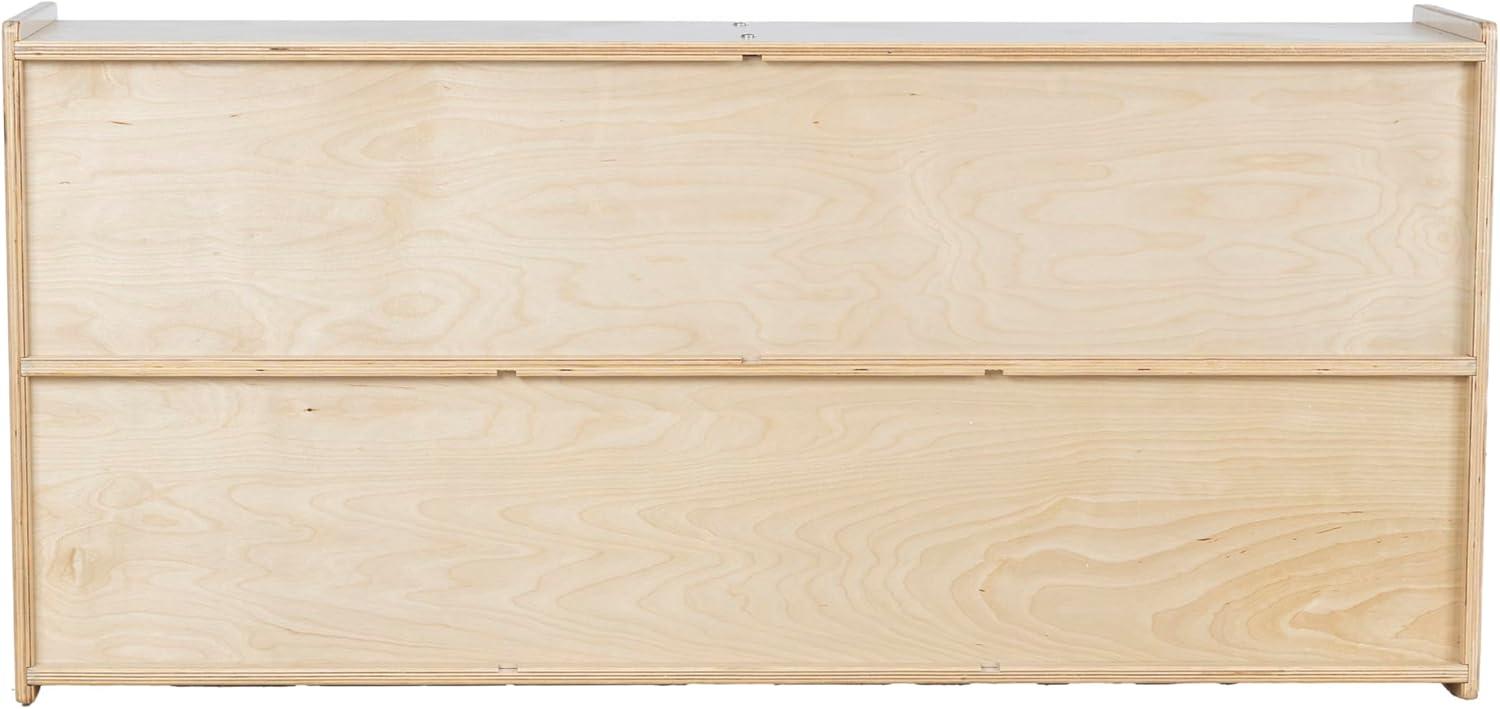 Birch Plywood 5-Cubby Montessori Toy Shelf for Kids