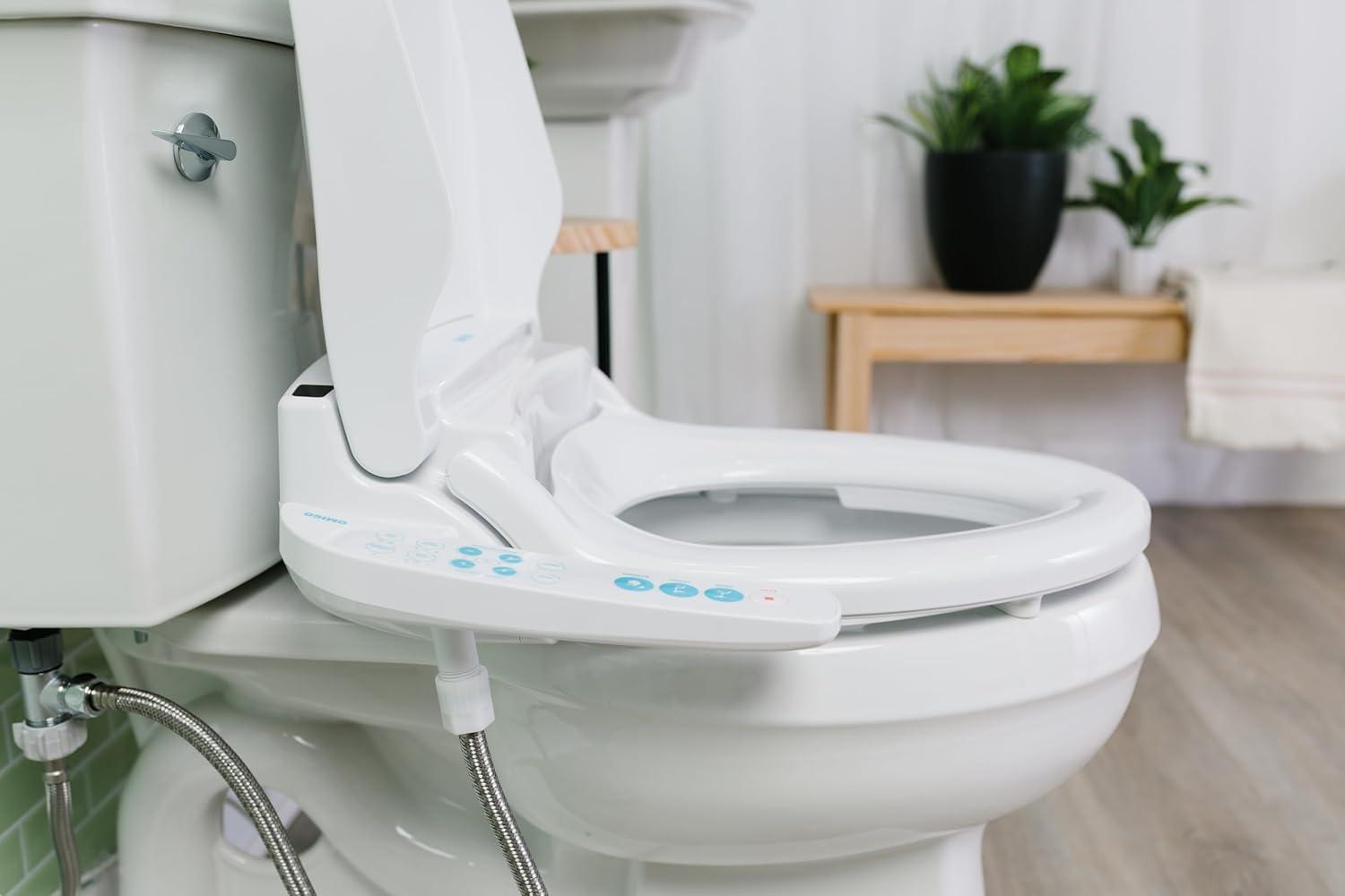 OmigoGS Essential Bidet Toilet Seat, Elongated White