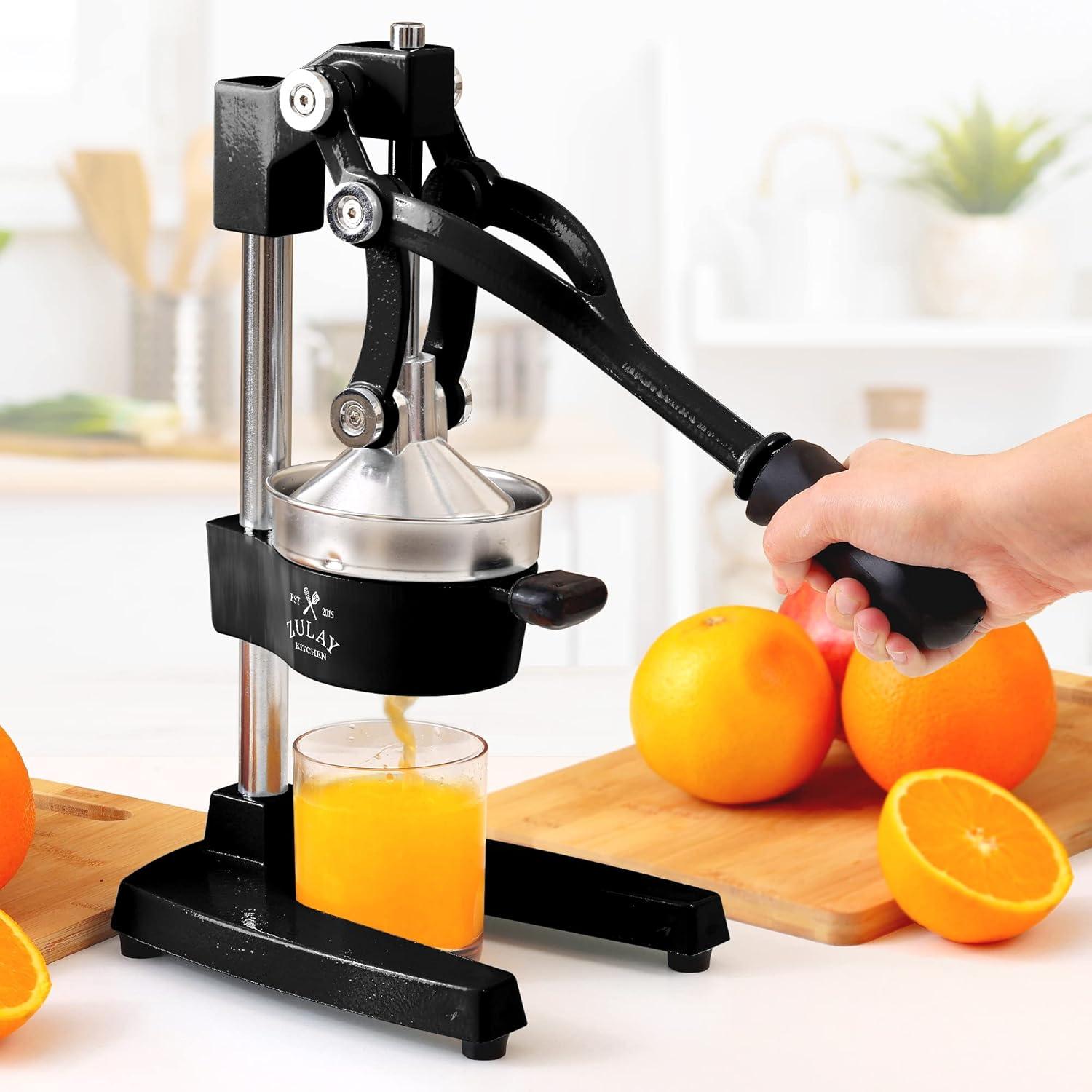 Zulay Black Heavy Duty Manual Citrus Juicer