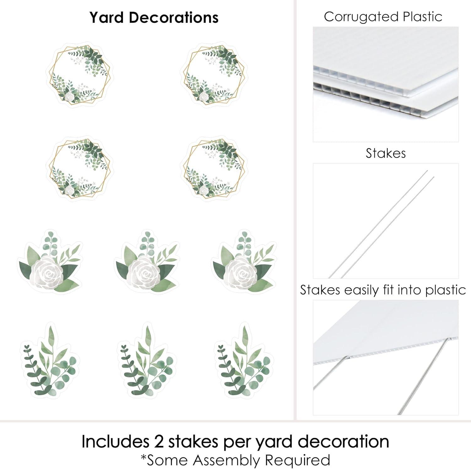 Boho Botanical Greenery Outdoor Party Decor Set - 10 Piece